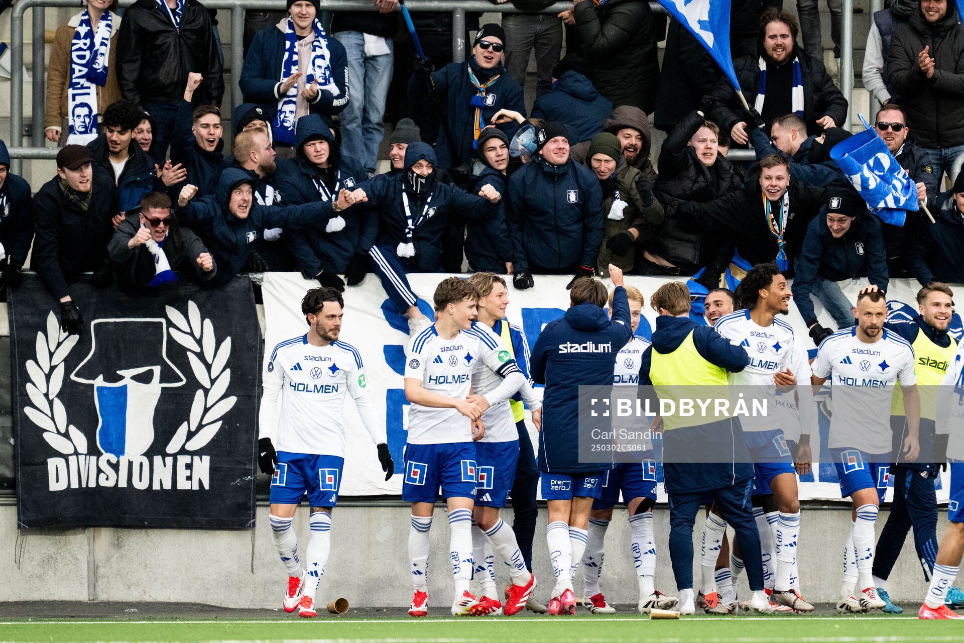 IFK Norrköpings David Moberg Karlsson jublar med