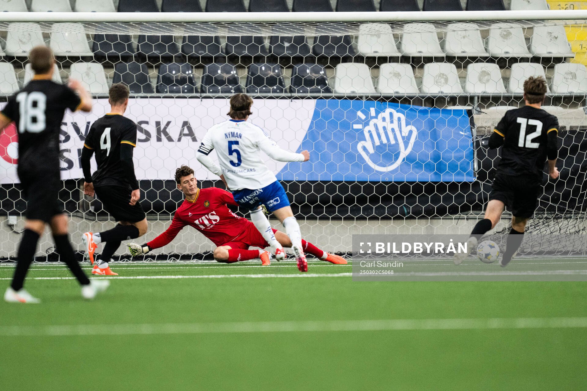 IFK Norrköpings Christoffer Nyman gör 0-3 bakom GAIS