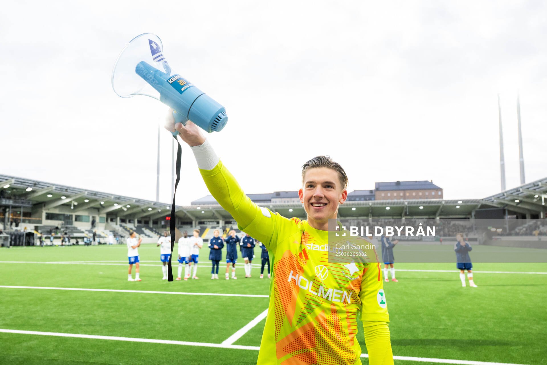 IFK Norrköpings målvakt David Andersson jublar