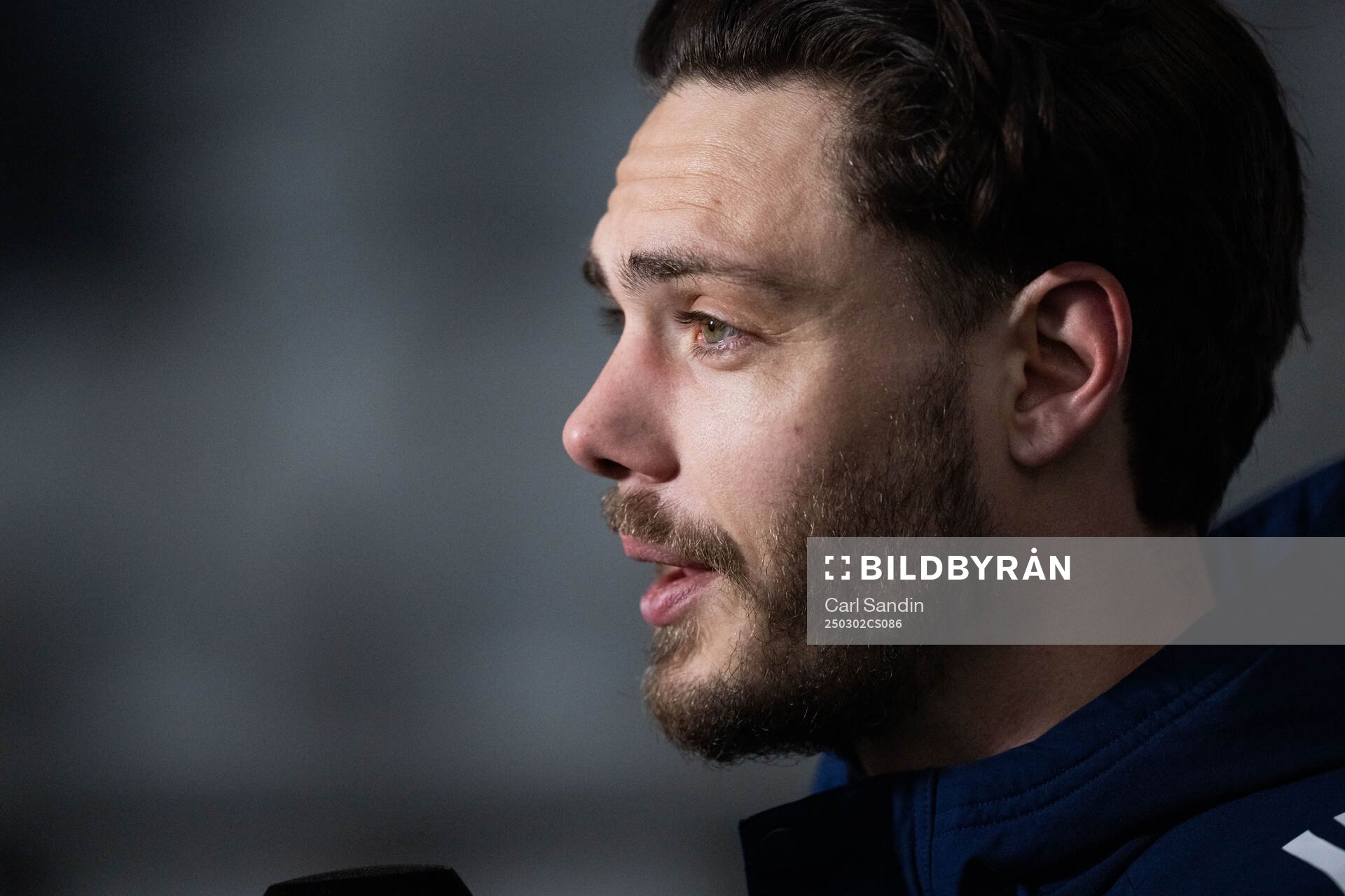 IFK Norrköpings David Moberg Karlsson i mixade zonen
