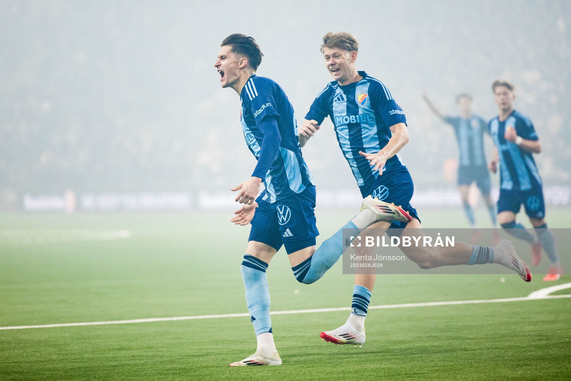 Djurgårdens Nino Zugelj jublar