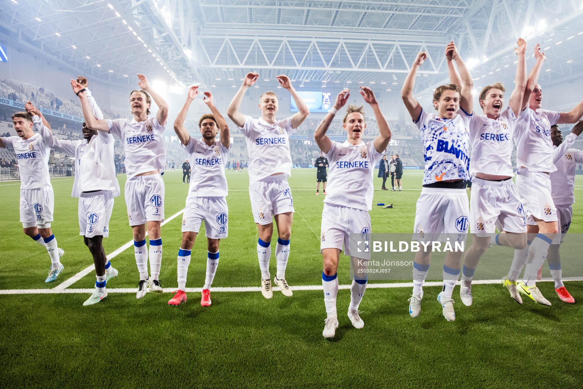IFK Göteborgs spelare jublar