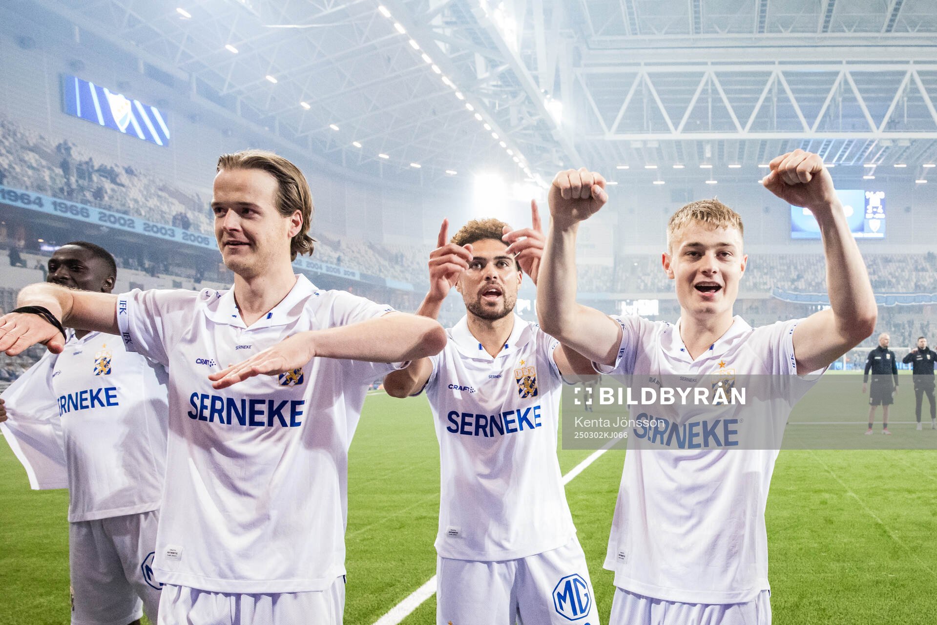 IFK Göteborgs August Erlingmark, Thomas Santos och David