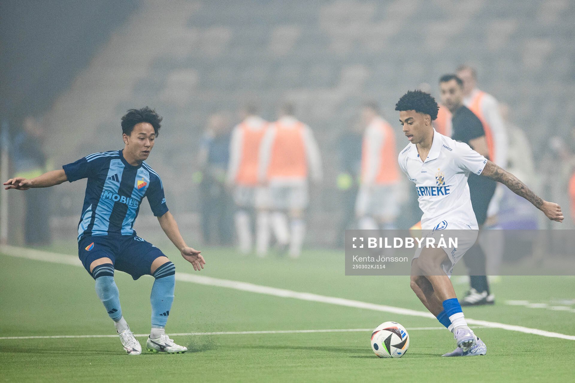 Djurgårdens Keita Kosugi och IFK Göteborgs Sebastian