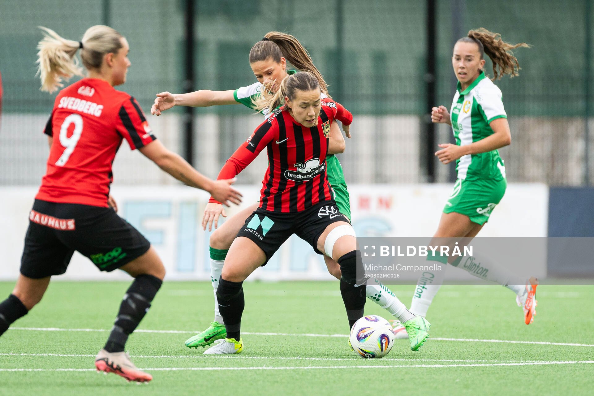 Brommapojkarnas Emma Engström Hammarbys Bella Andersson