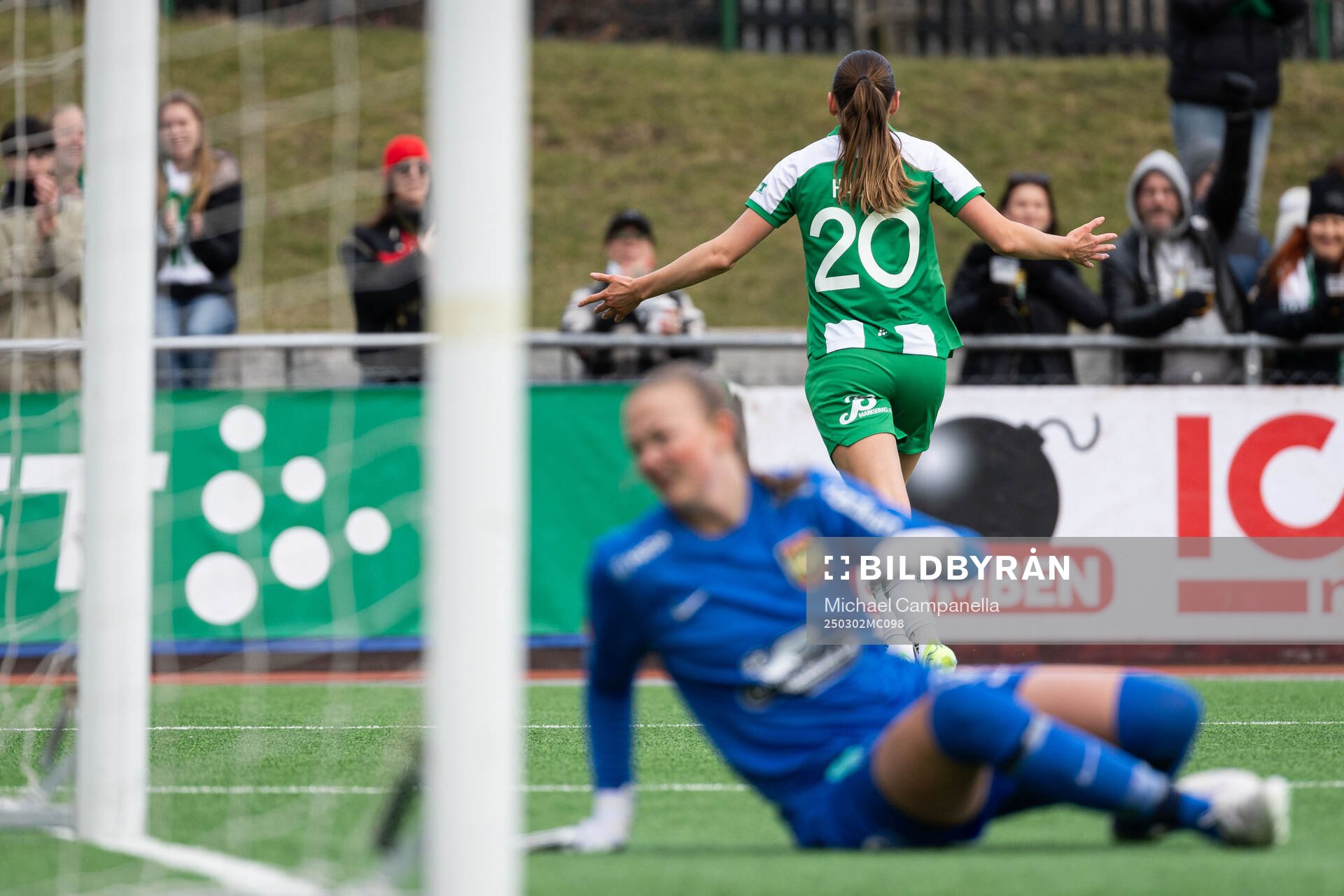 Hammarbys Vilde Hasund jublar