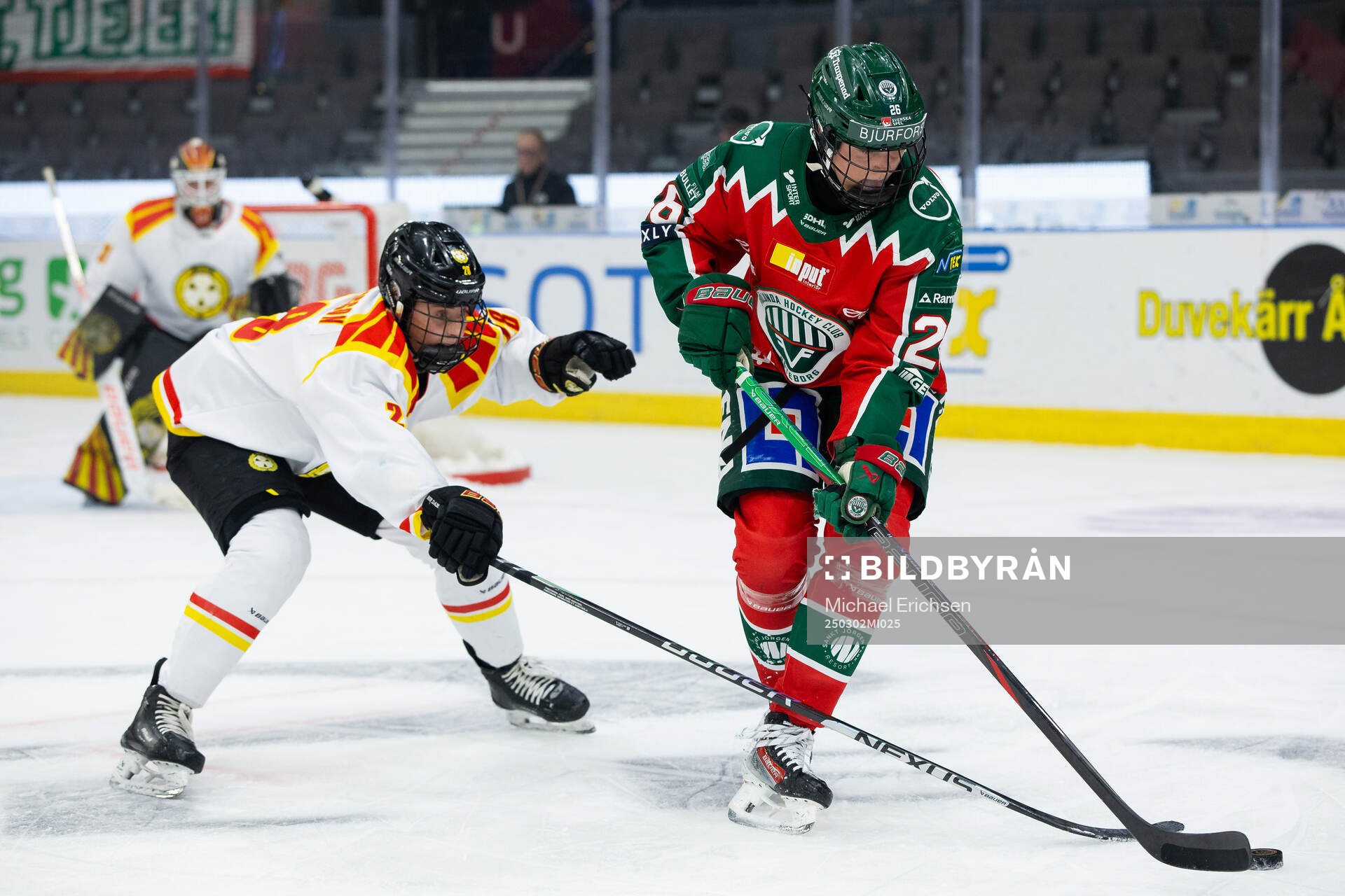 Brynäs Jenny Antonsson och Frölundas Hanna Olsson