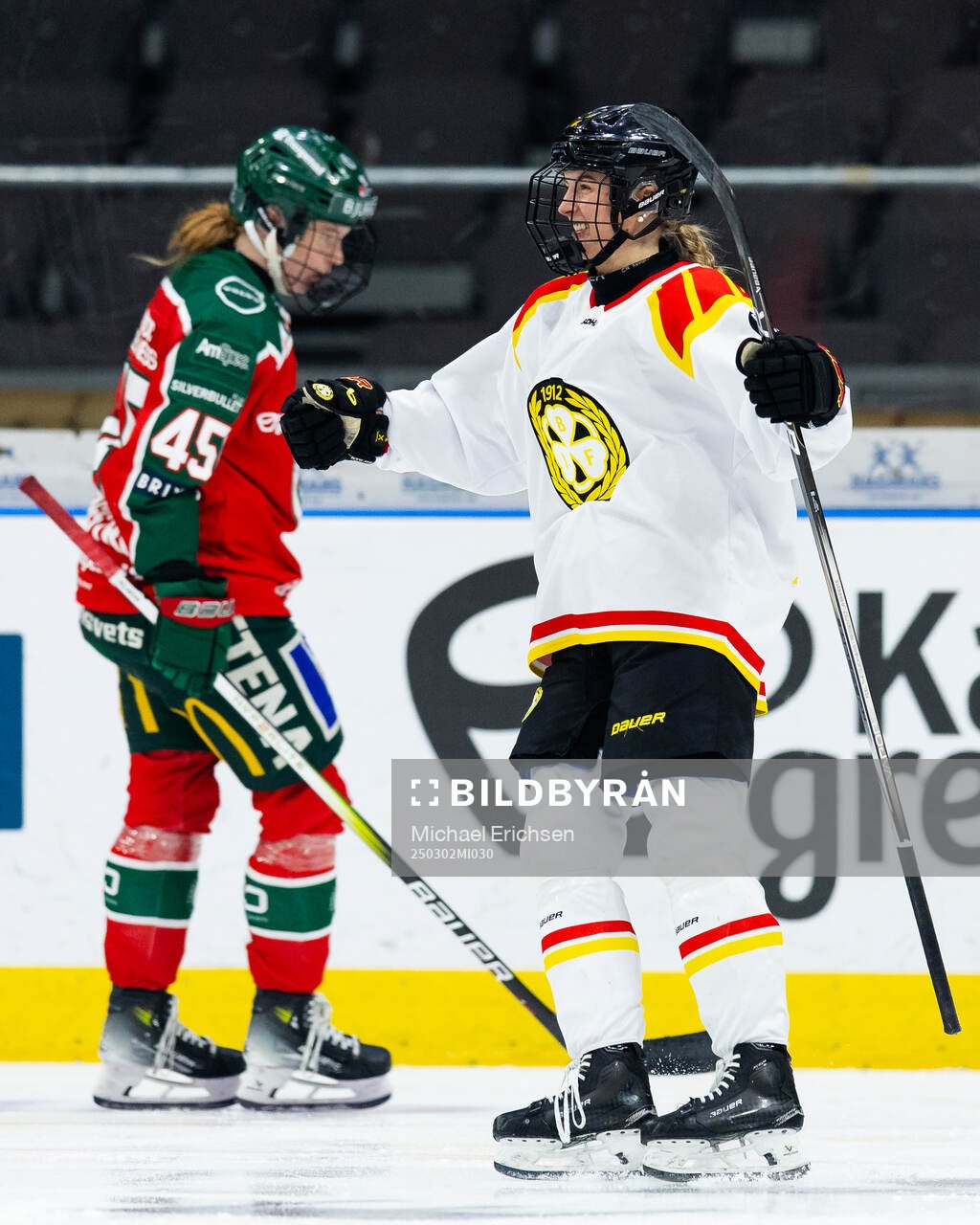 Brynäs Jenniina Nylund jublar