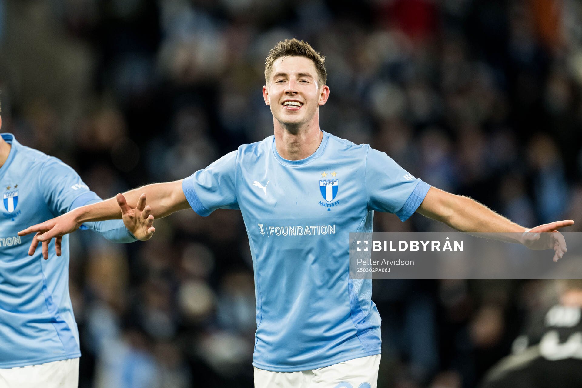 Malmö FFs Lasse Berg Johnsen jublar