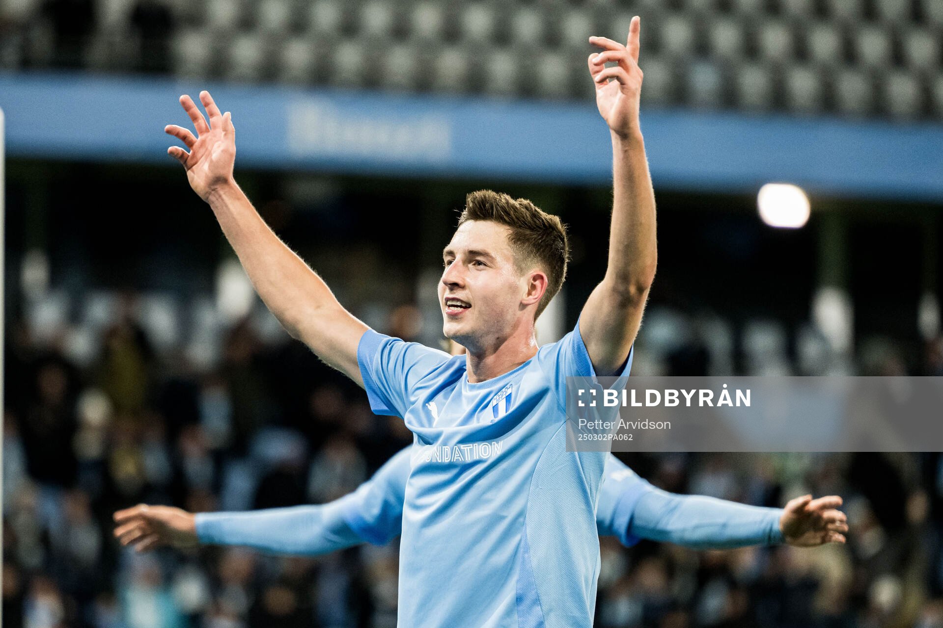 Malmö FFs Lasse Berg Johnsen jublar