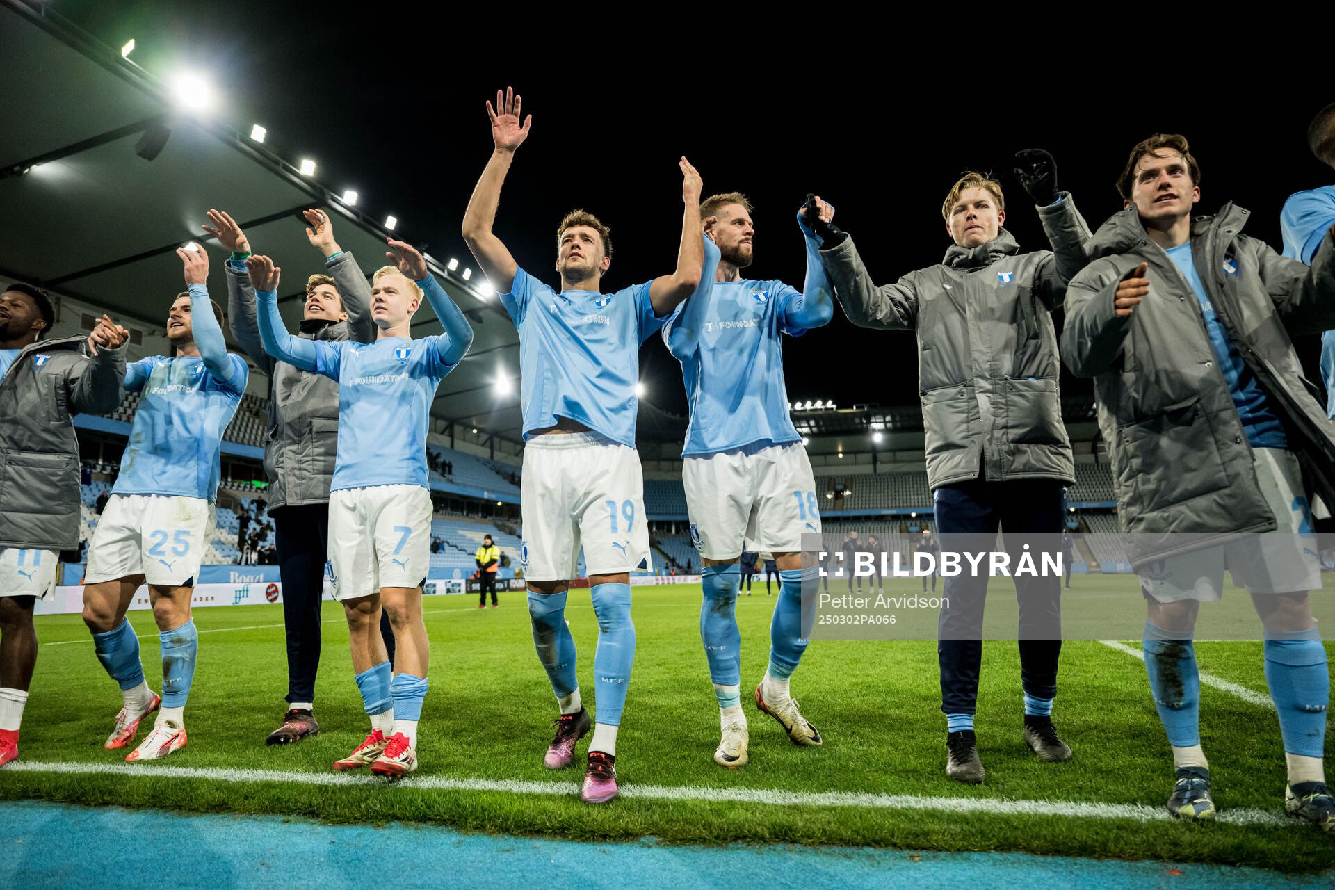 Malmö FFs Otto Rosengren, Colin Rösler och Pontus Jansson