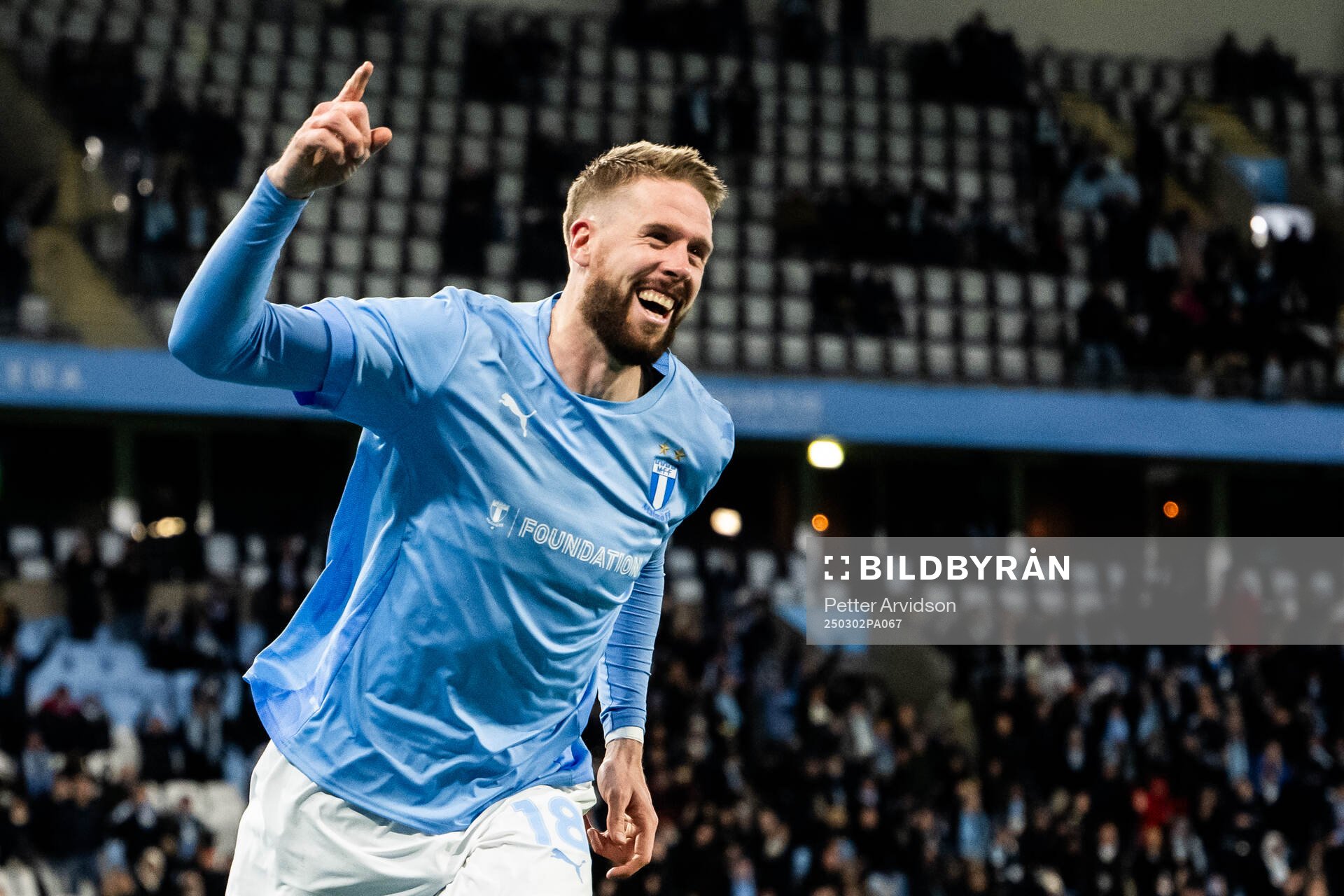 Malmö FFs Pontus Jansson jublar