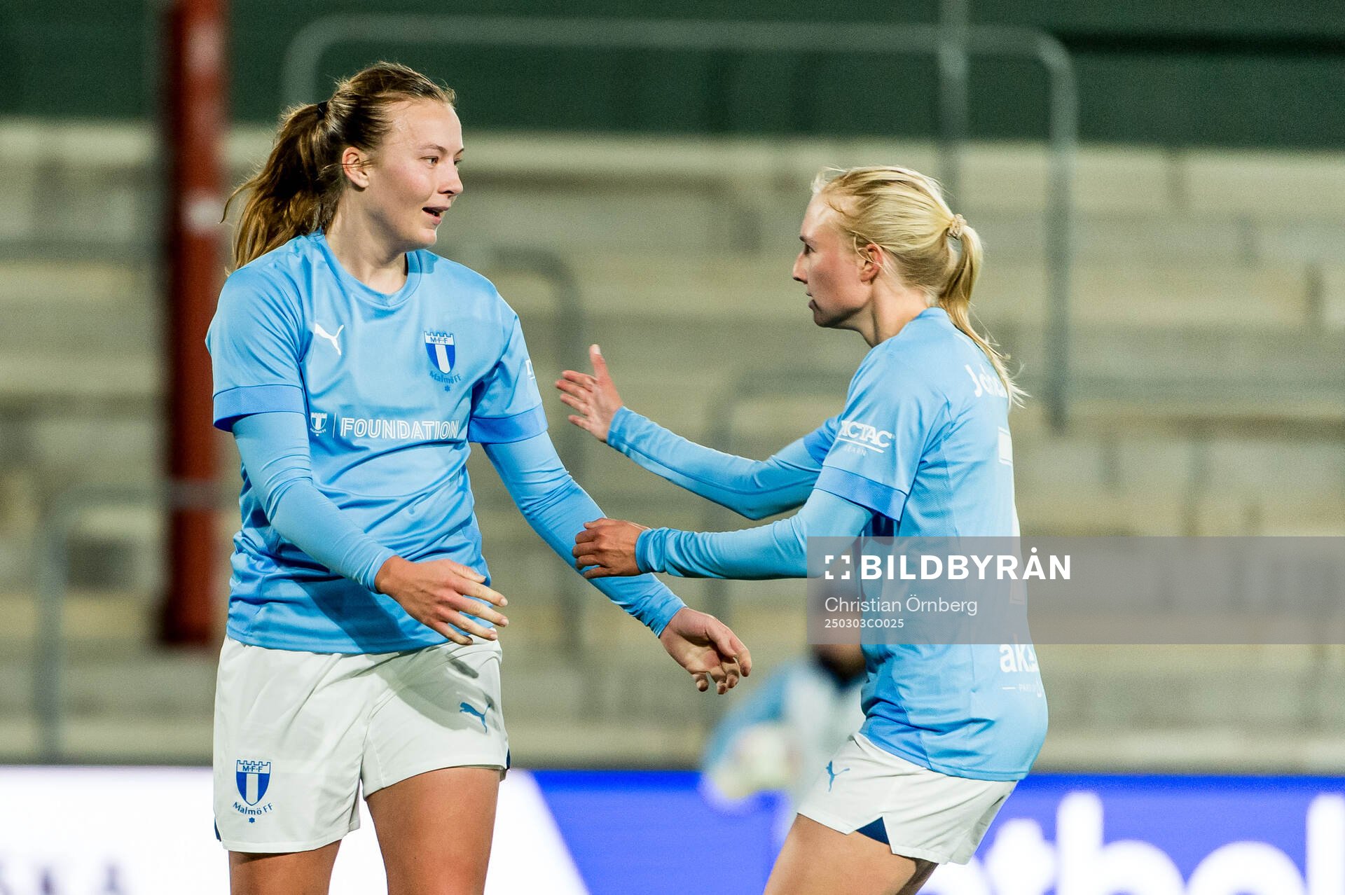 Malmö FFs Sara Kanutte Sørensen Fornes och Stinalisa