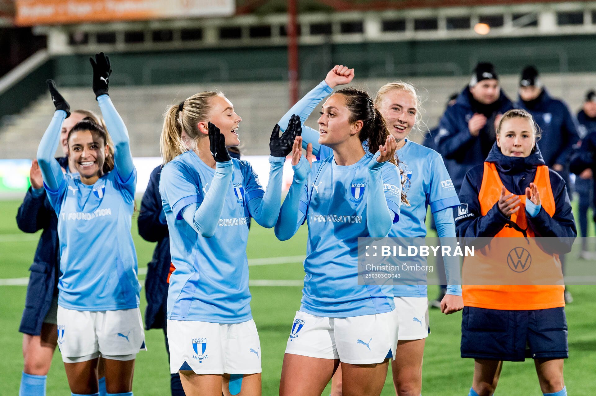 Malmö FFs spelare jublar