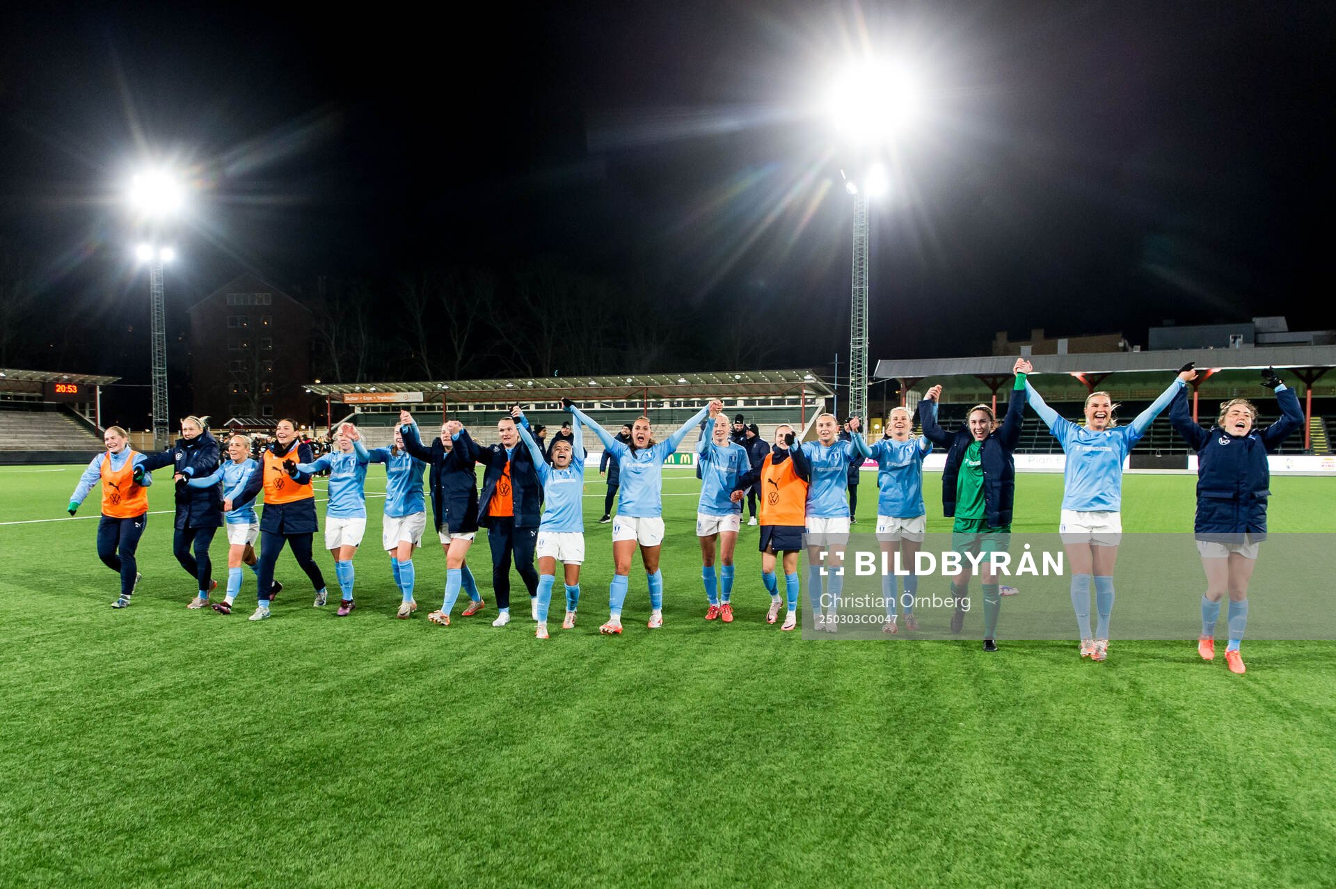 Malmö FFs spelare jublar