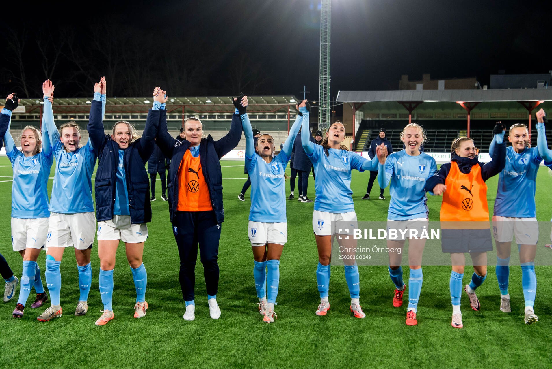 Malmö FFs spelare jublar