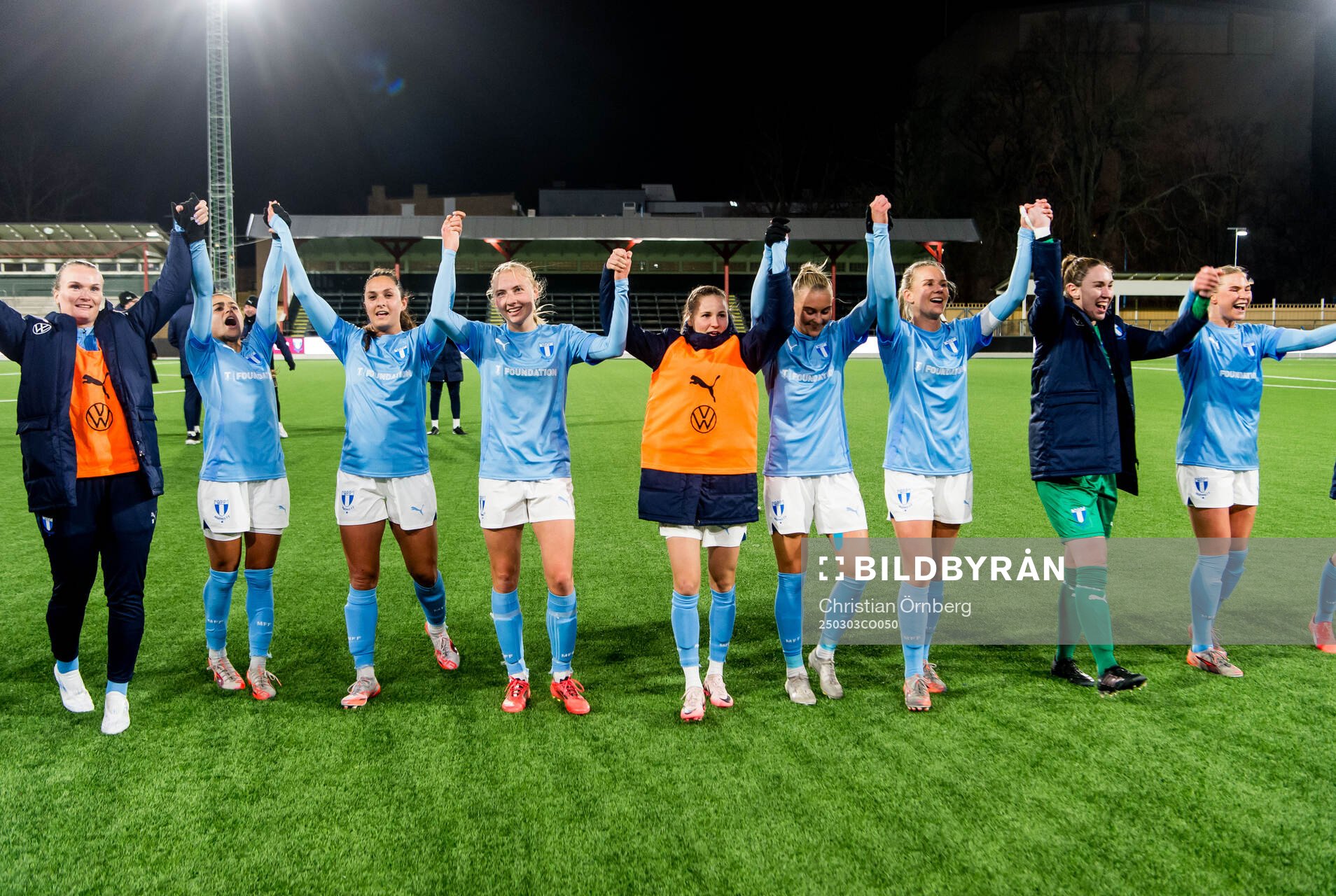 Malmö FFs spelare jublar