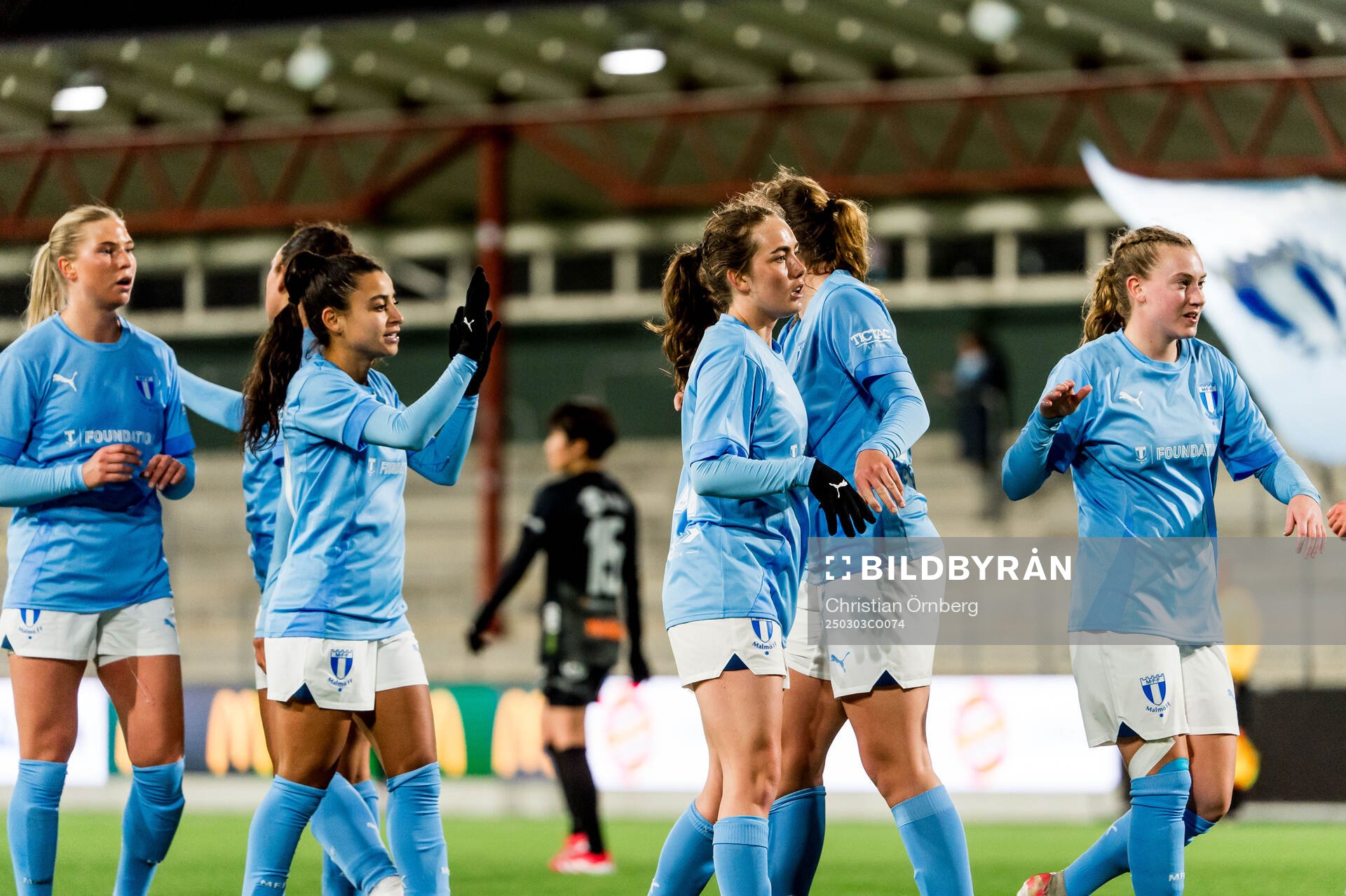 Malmö FFs spelare jublar