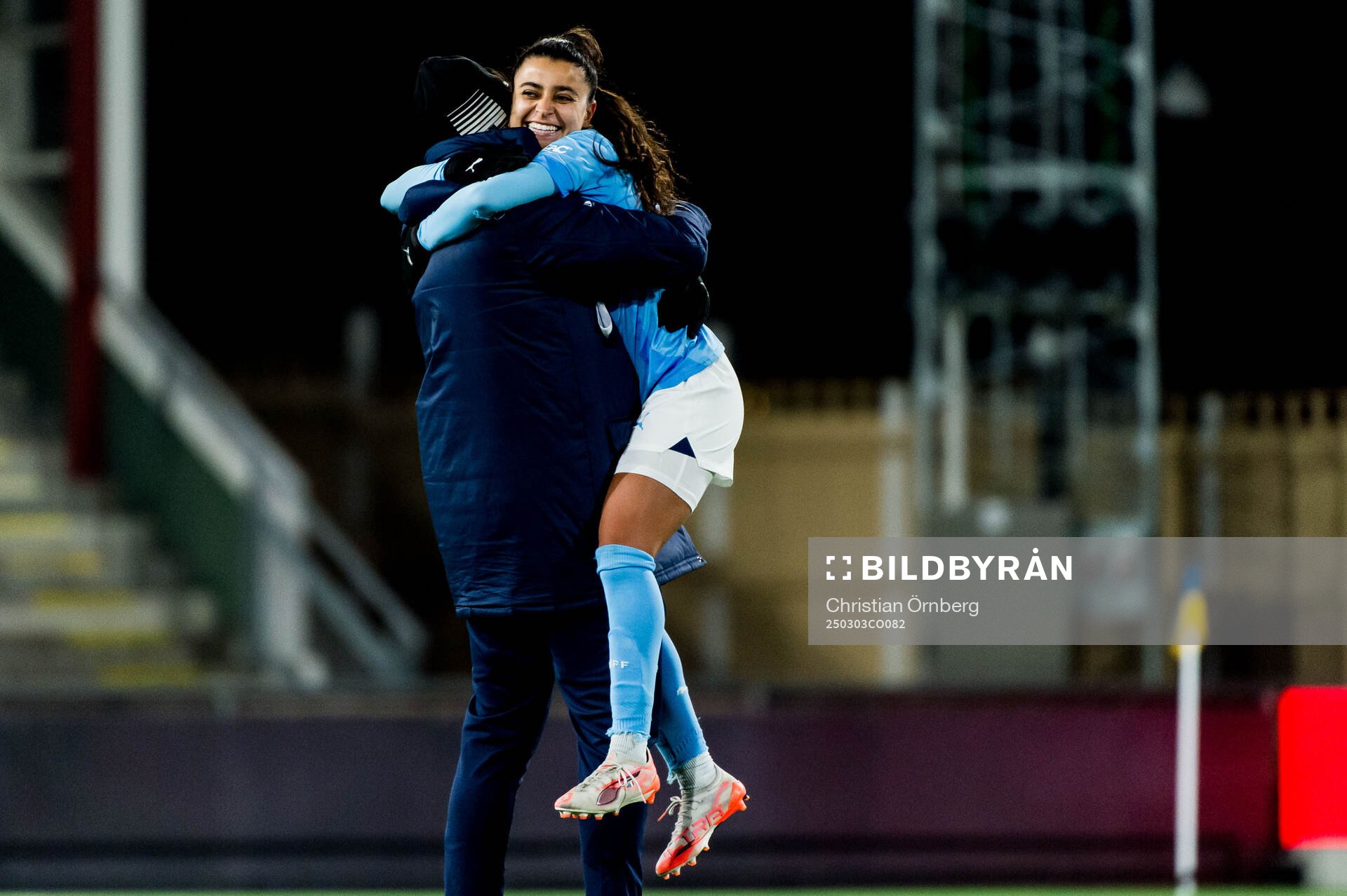Malmö FFs Ines Belloumou jublar