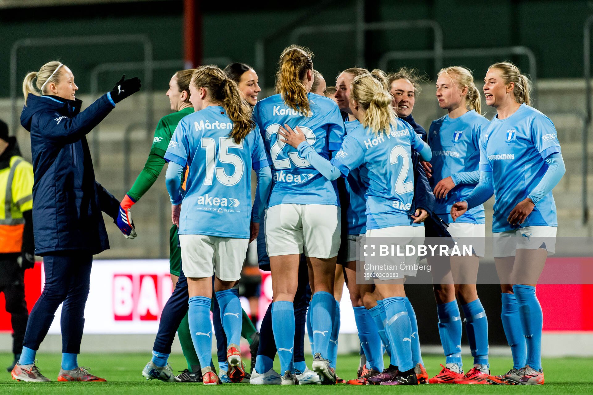 Malmö FFs spelare jublar