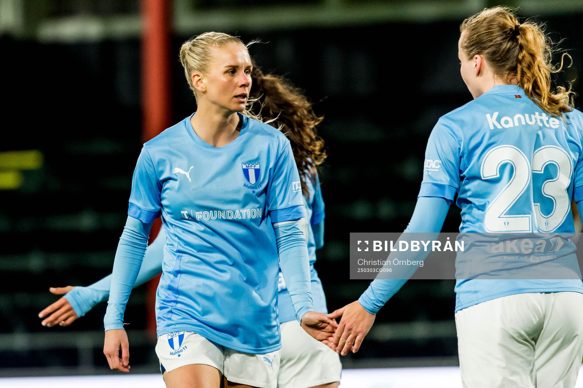 Malmö FFs Stinalisa Johansson och Sara Kanutte Sørensen