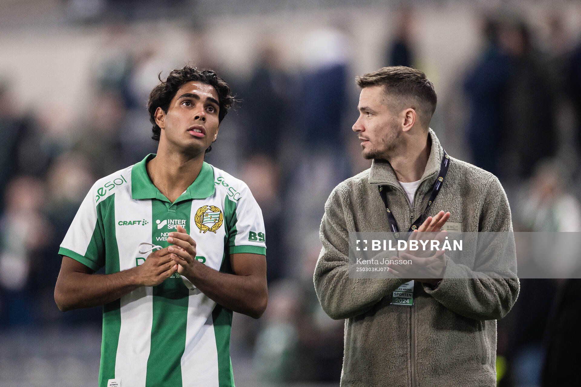 Hammarbys Jonathan Karlsson och Oscar Johansson Schellhas