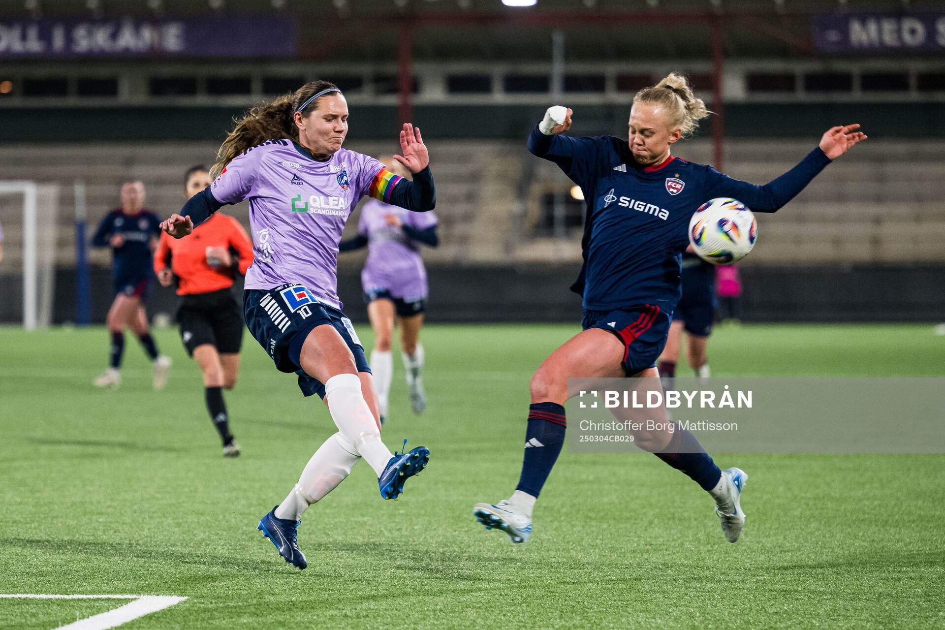 Linköpings Emma Lennartsson och Rosengårds Molly Johansson