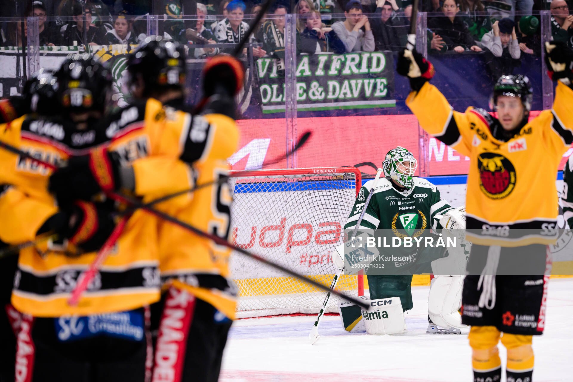 Färjestads målvakt Maxime Lagacé deppar