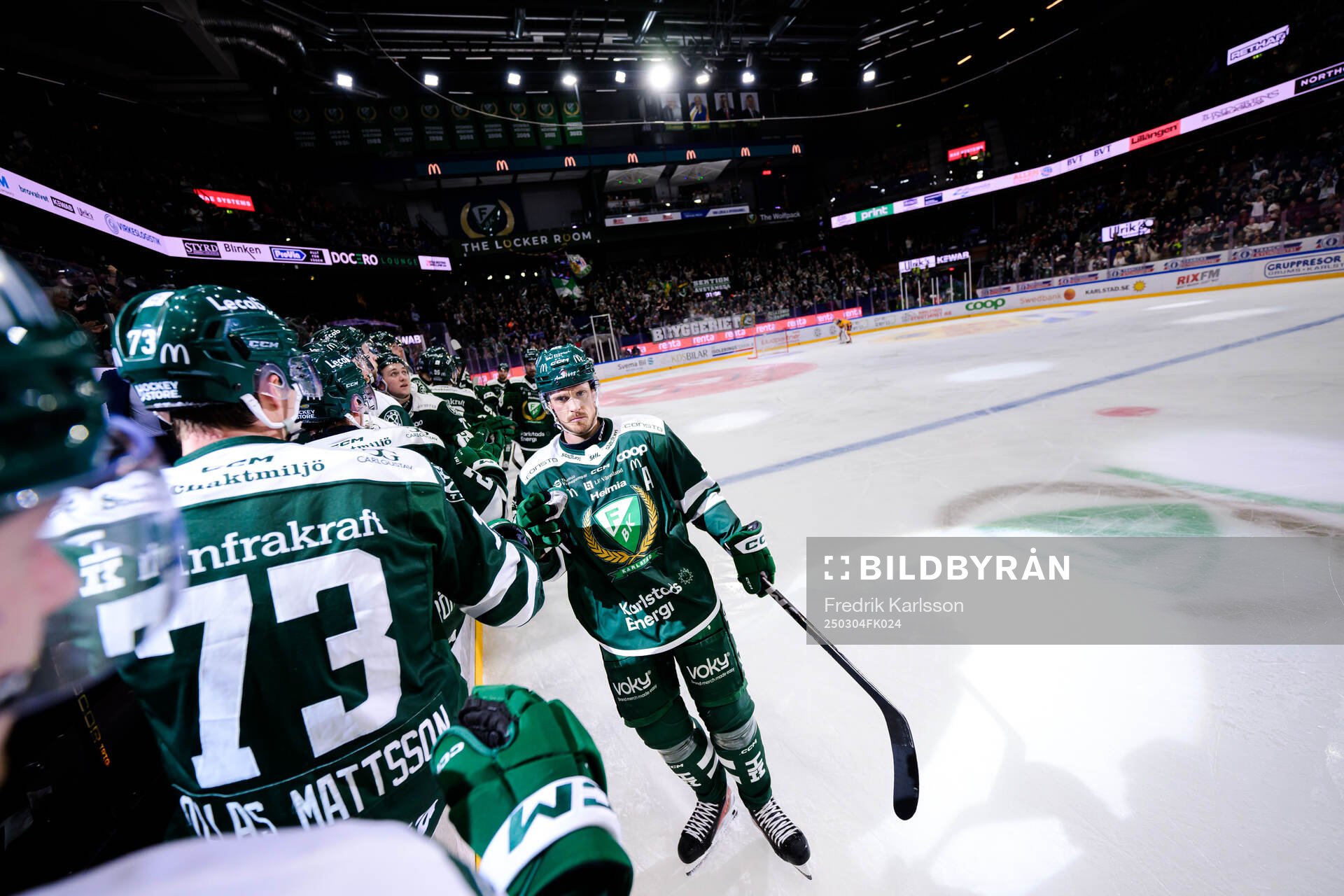 Färjestads Magnus Nygren jublar