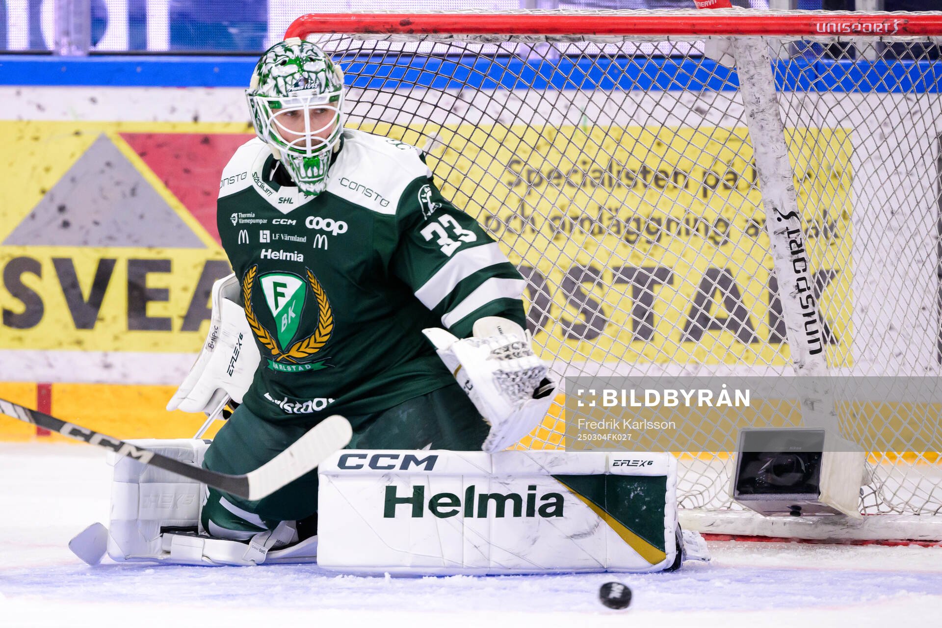 Färjestads målvakt Maxime Lagacé
