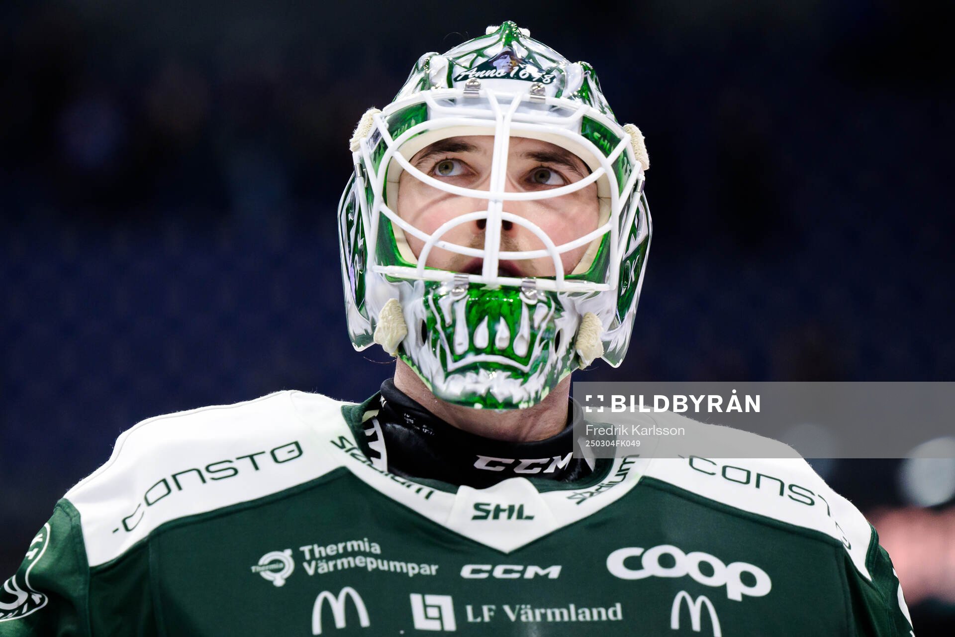 Färjestads målvakt Maxime Lagacé deppar