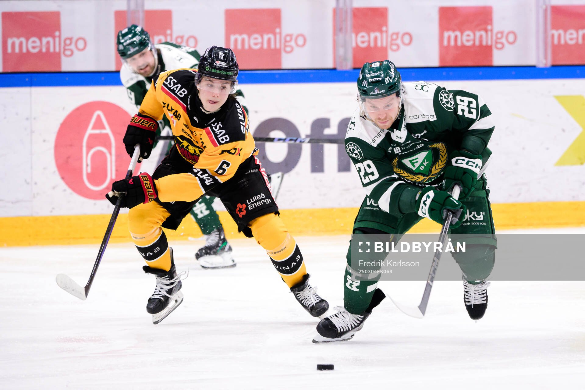 Luleås Isac Hedqvist och Färjestads Oskar Steen