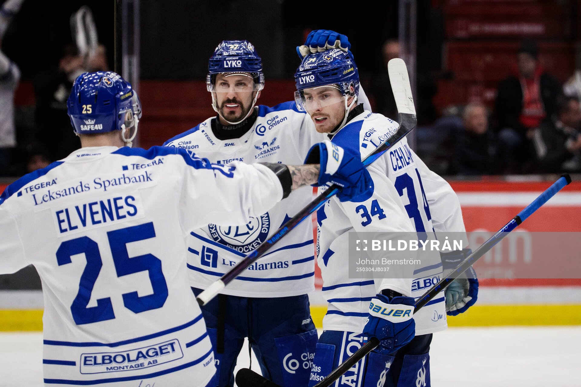 Leksands Peter Cehlarik jublar
