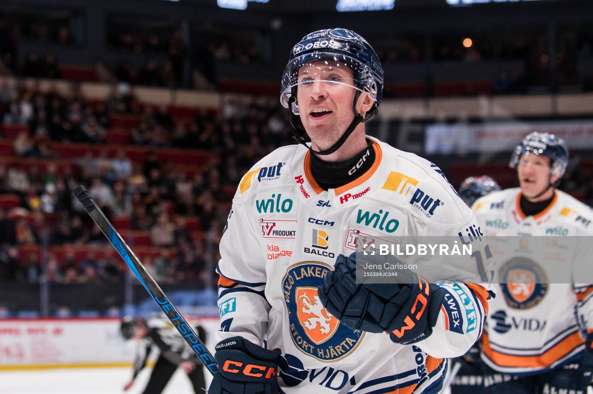 Växjös Dylan McLaughlin jublar