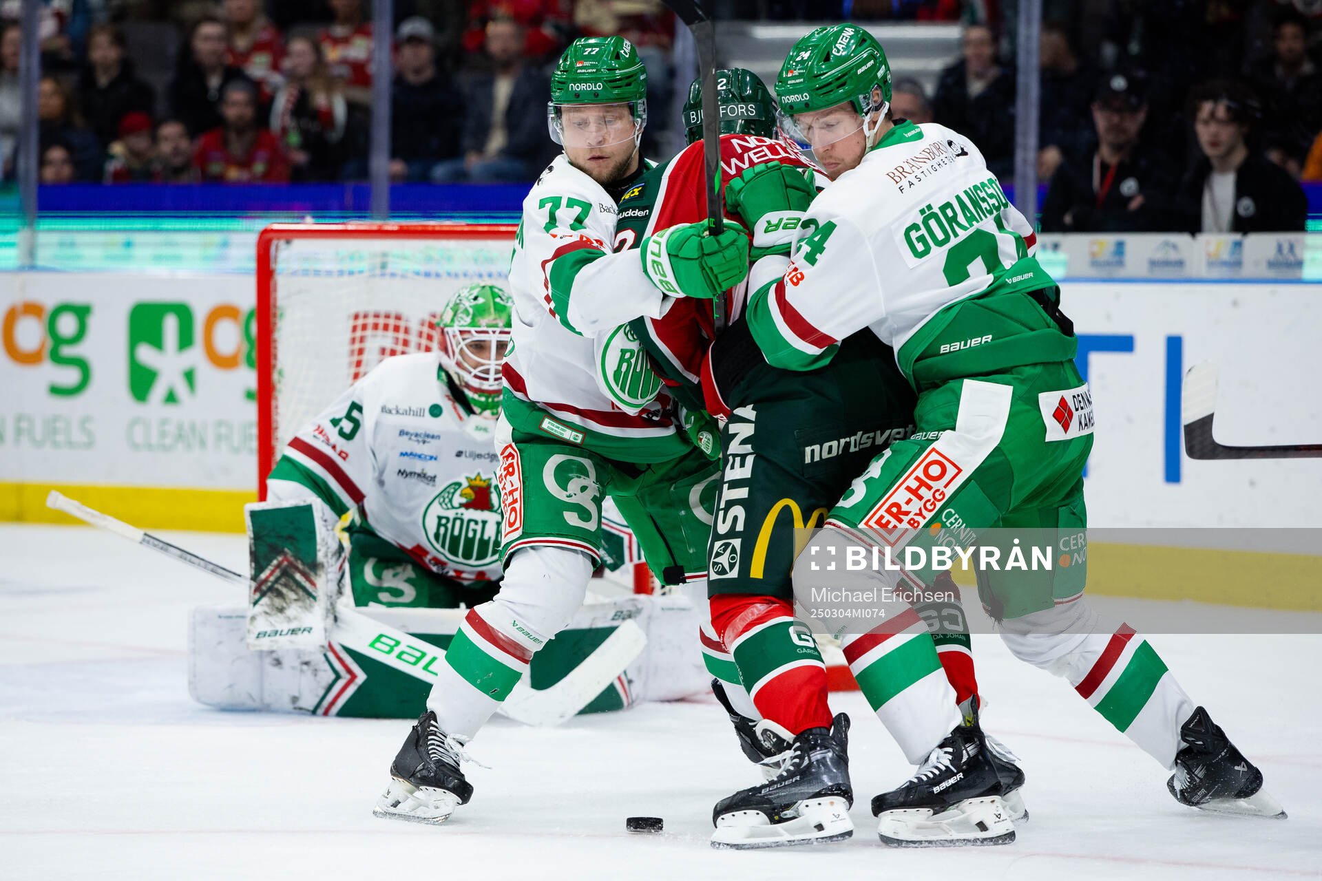 Rögles Jesper Pettersson och Mattias Göransson mot
