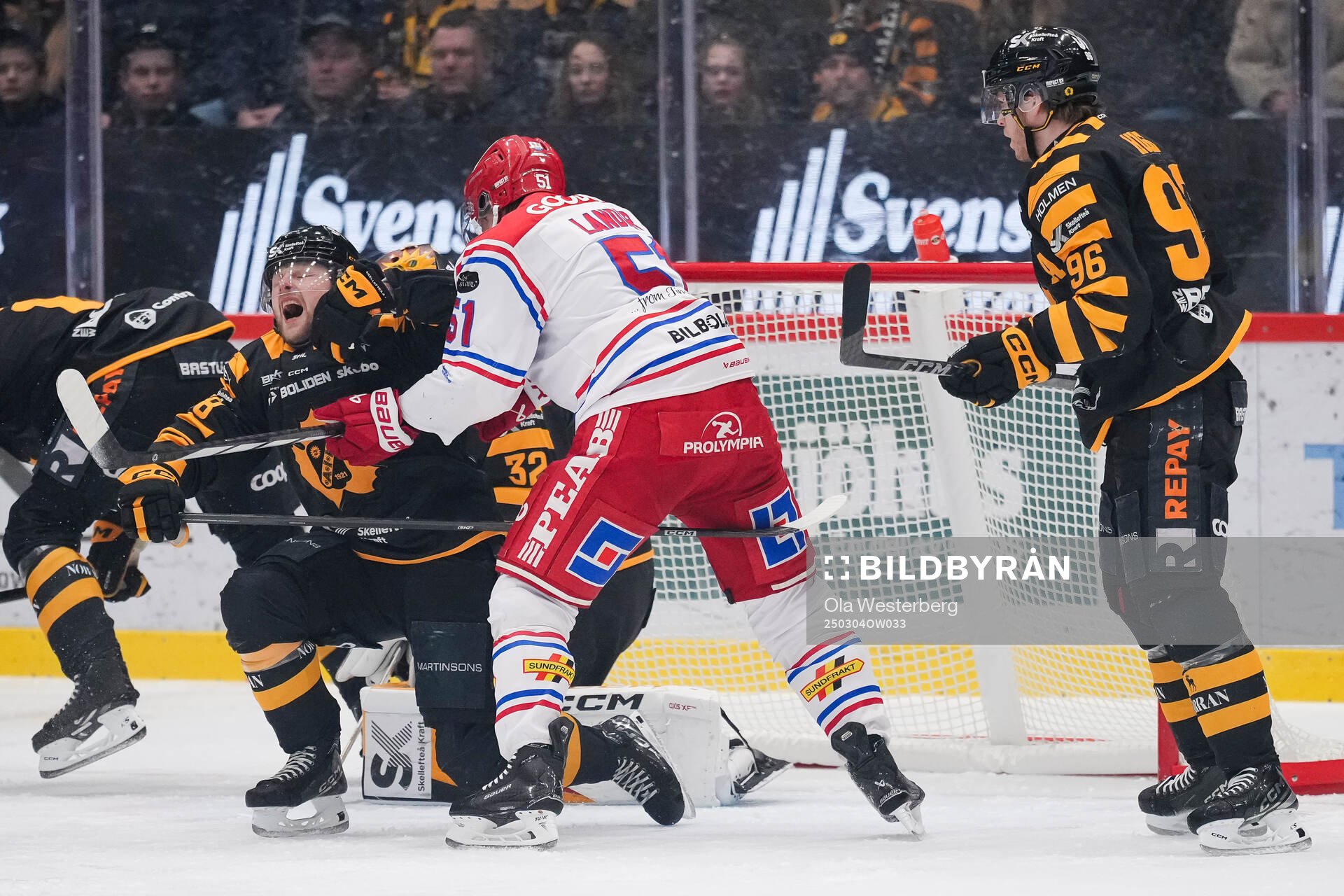 Skellefteås målvakt Linus Söderström och Oskar Nilsson