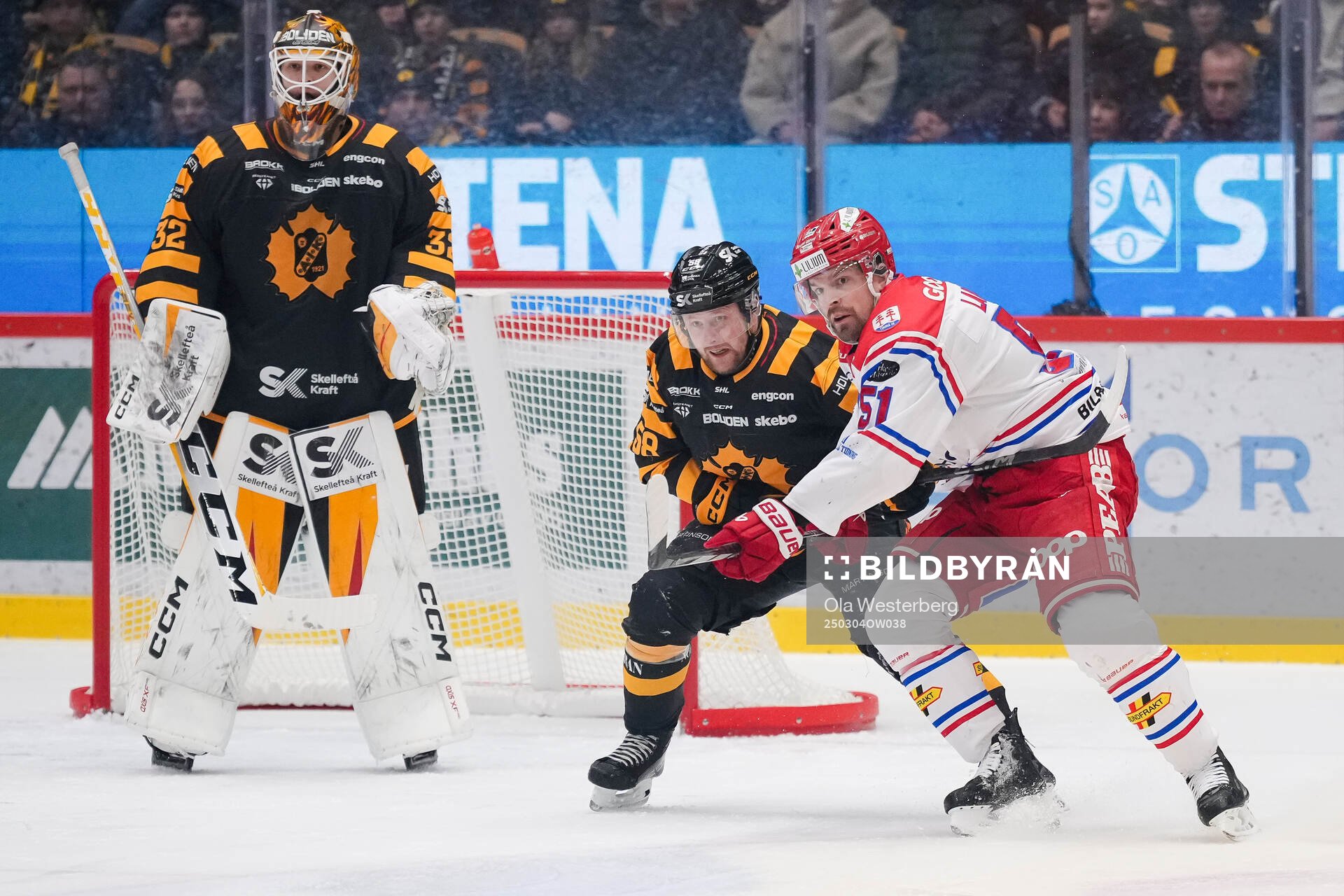 Skellefteås målvakt Linus Söderström och Oskar Nilsson
