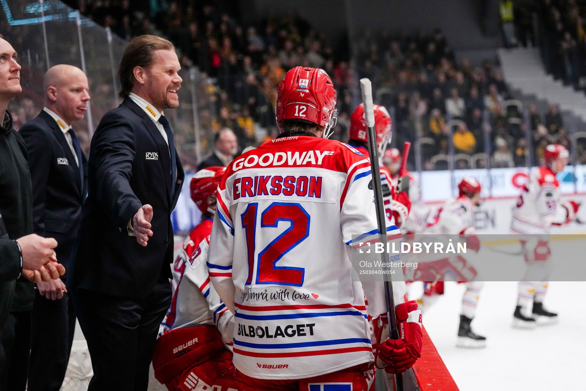 Timrås tränare Olli Jokinen och Linus Eriksson