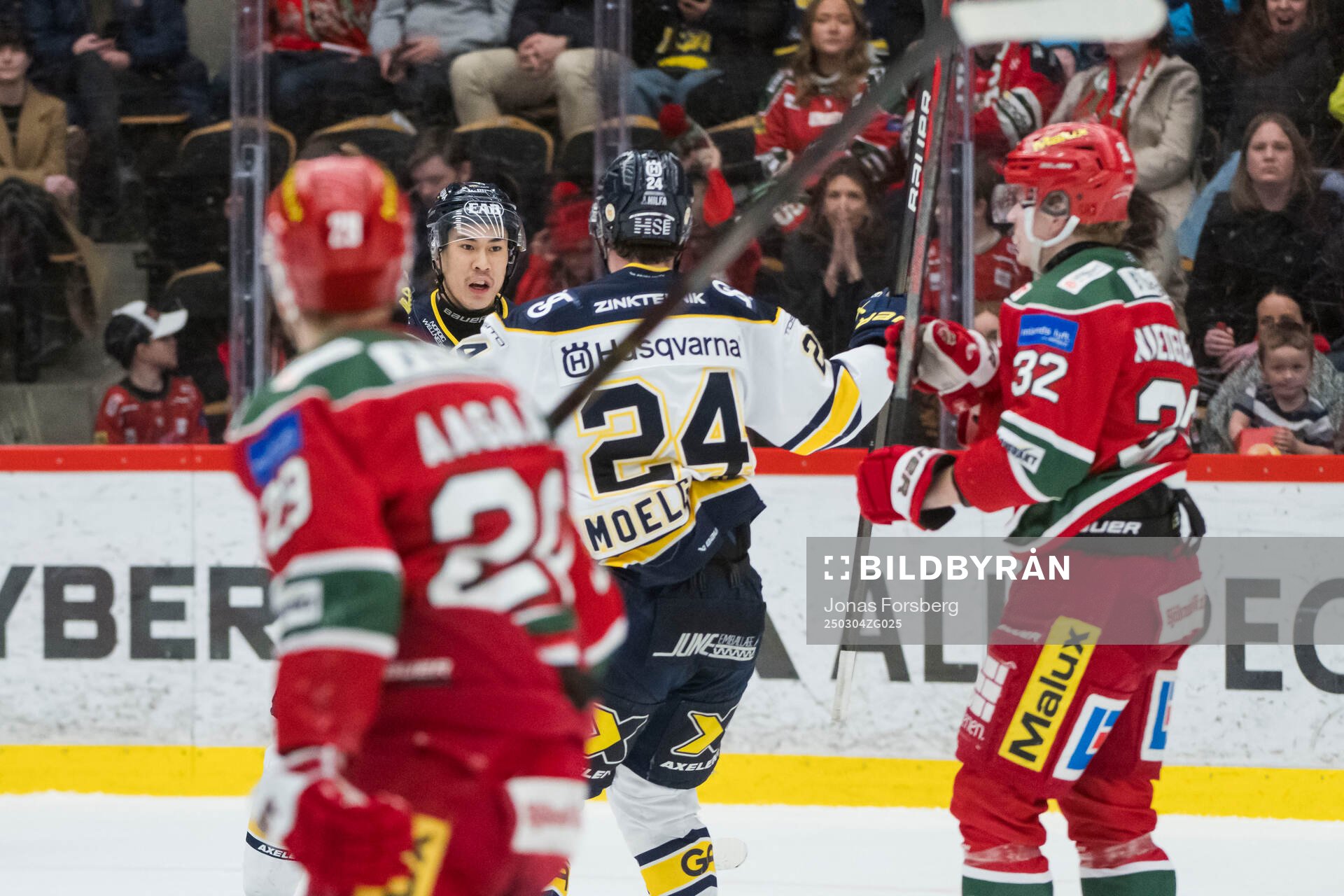 HV71s Jonathan Ang jublar