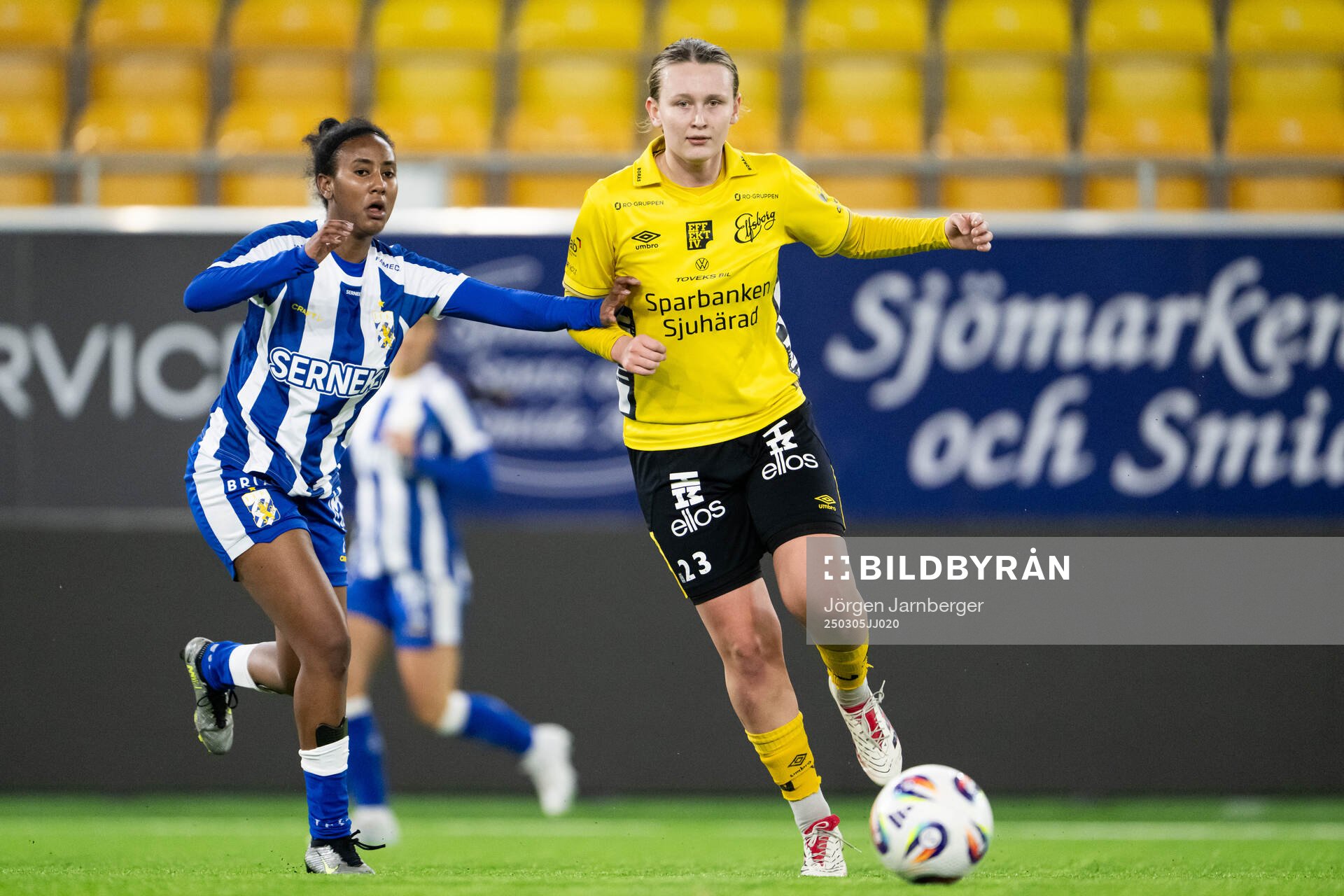IFK Göteborgs Saron Berhe och Elfsborgs Ellen Nilsson