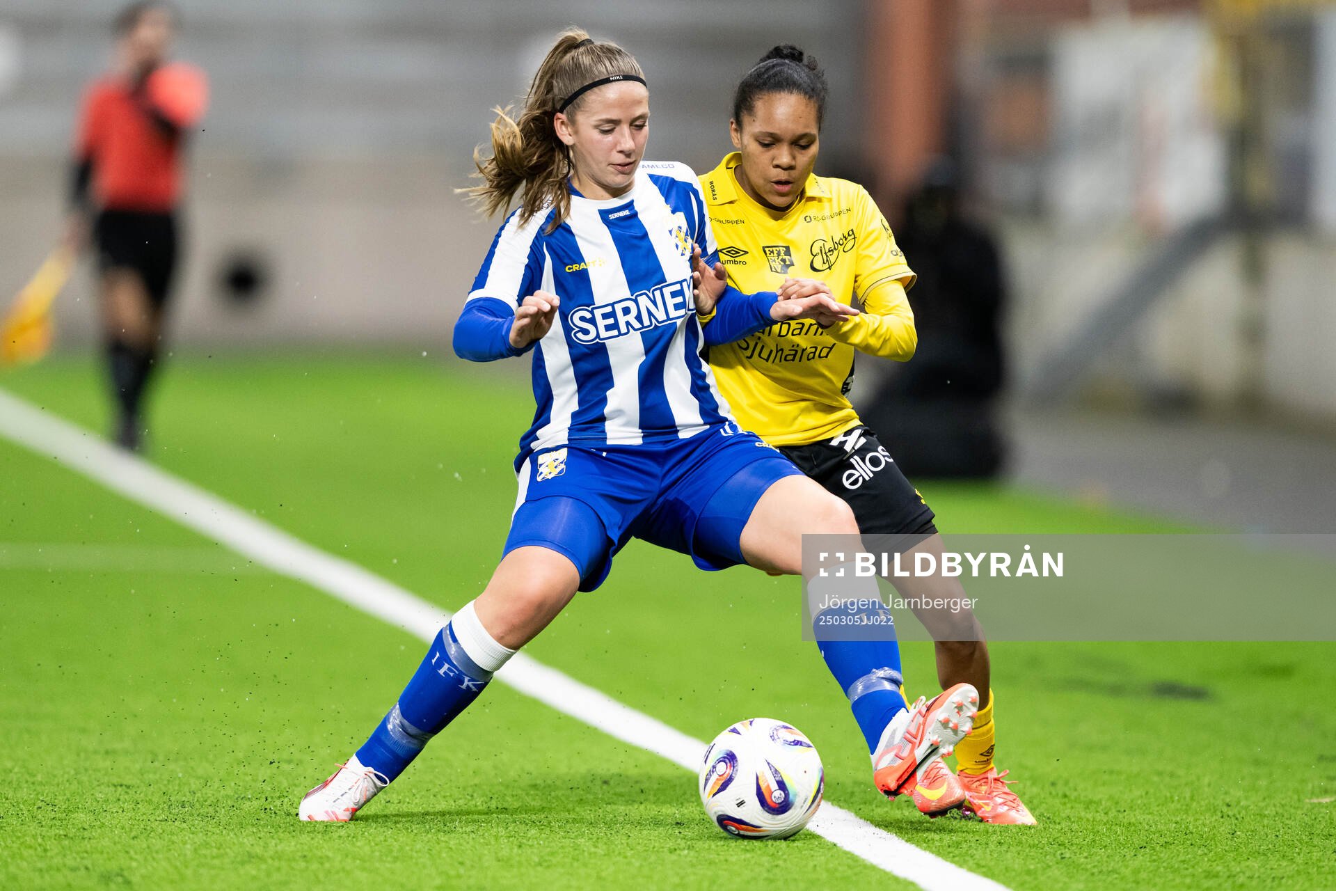 IFK Göteborgs Elsa Blomgren och Elfsborgs Vanessa Lopez