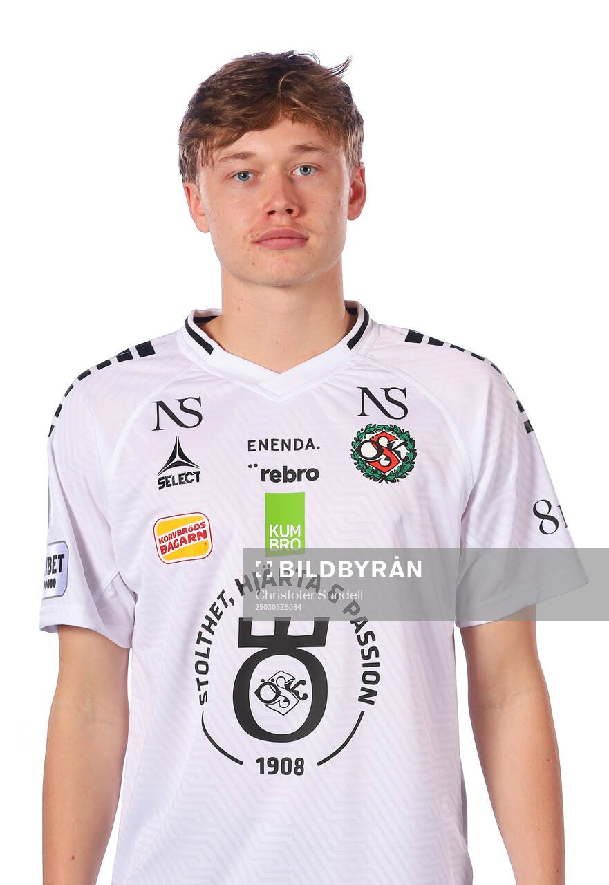 Örebros Linus Alperud poserar för ett porträtt den 5 mars 2025 i Örebro.