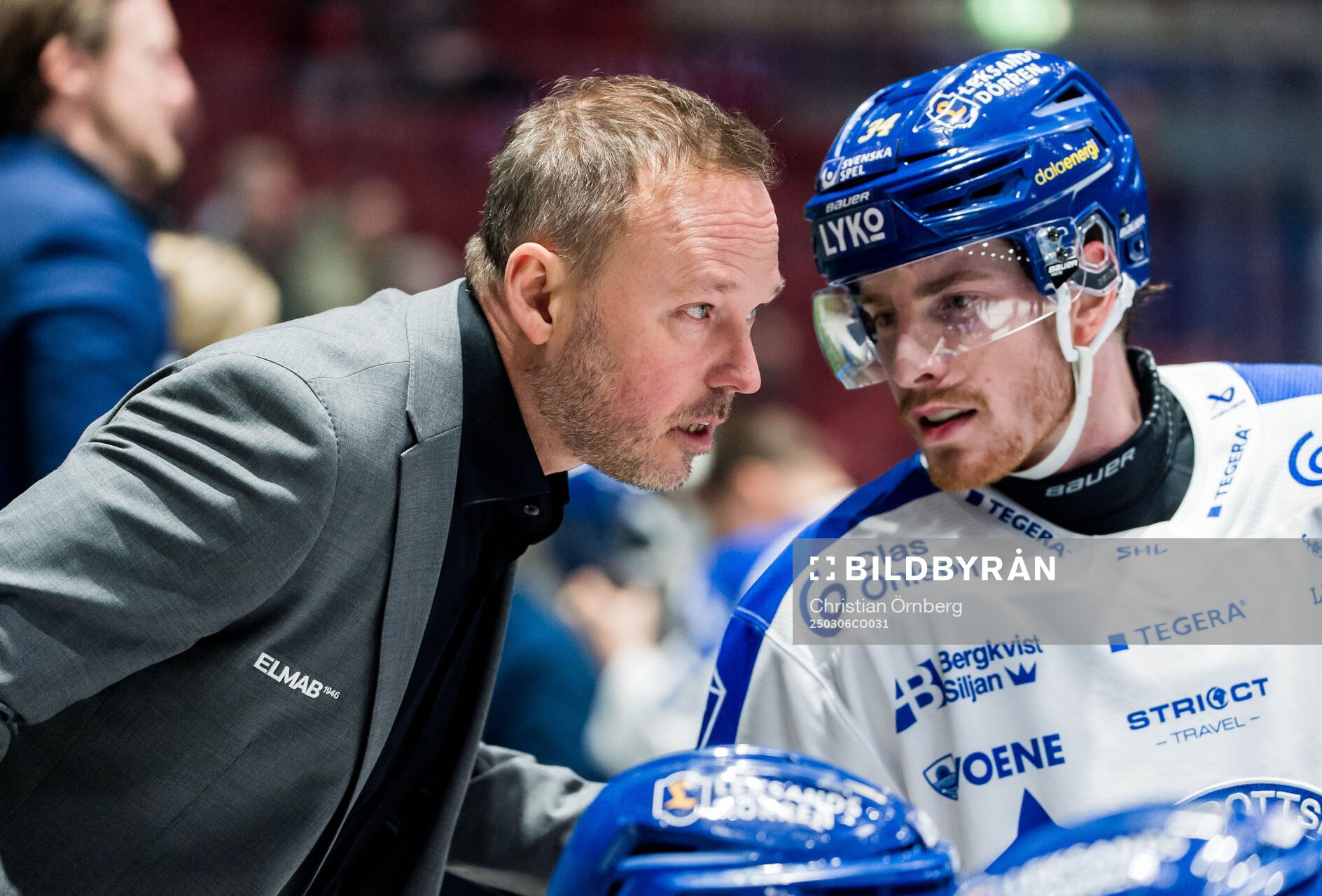 Leksands assisterande tränare Mikael Karlberg och Peter