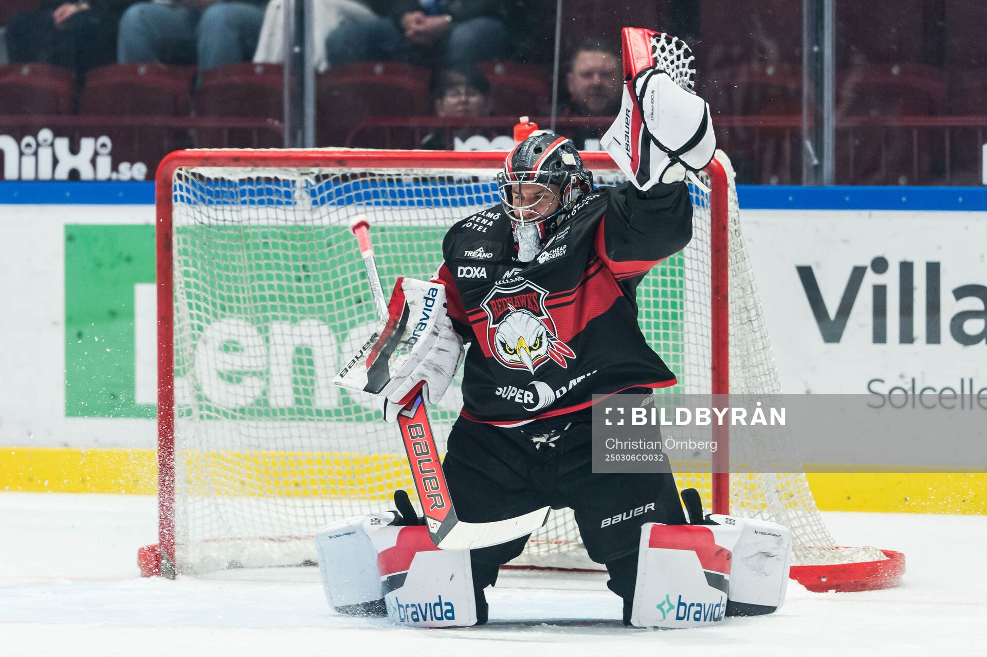 Malmö Redhawks målvakt Marek Langhamer