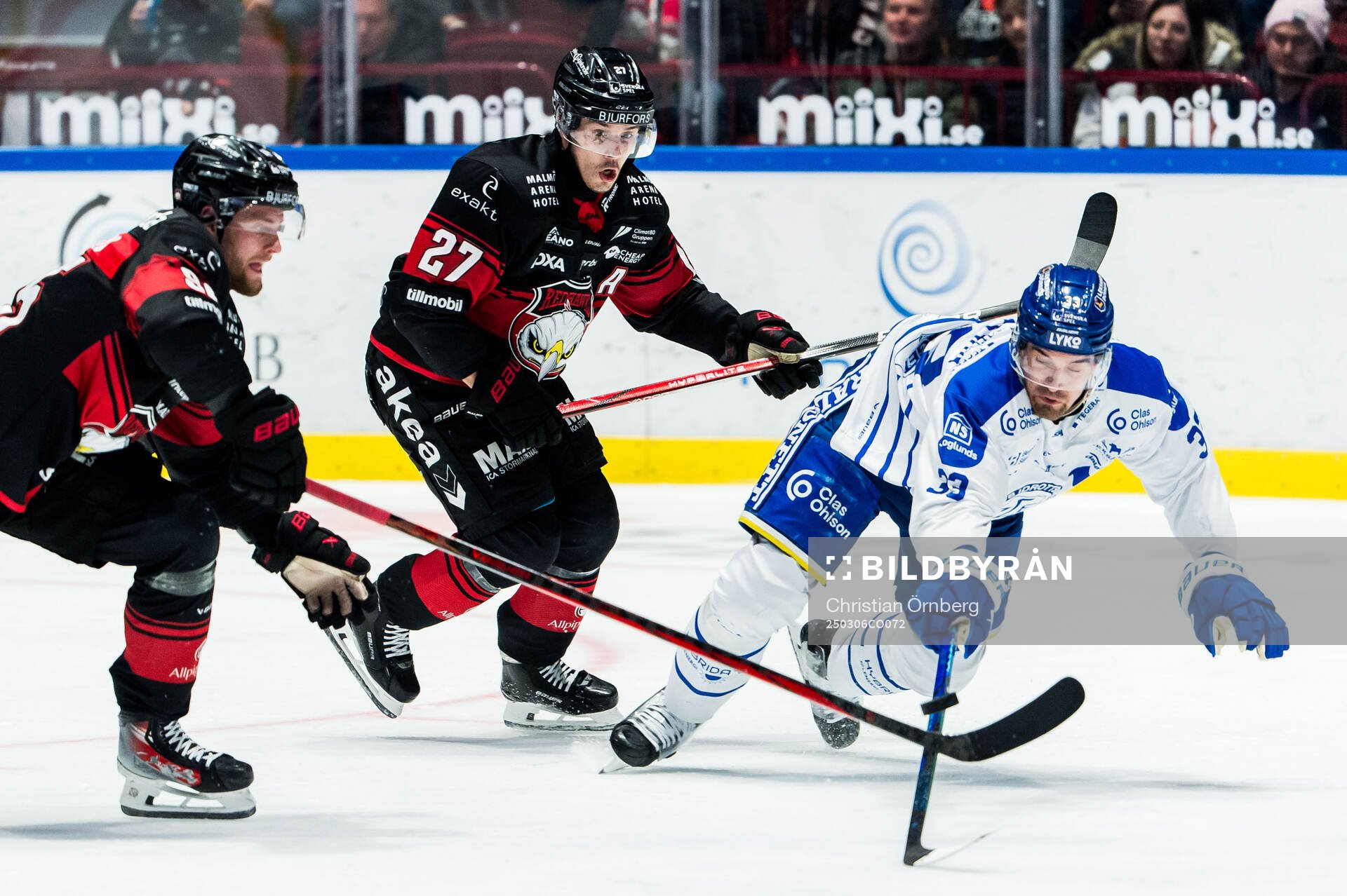 Malmö Redhawks Carl Persson och Henrik Haapala och