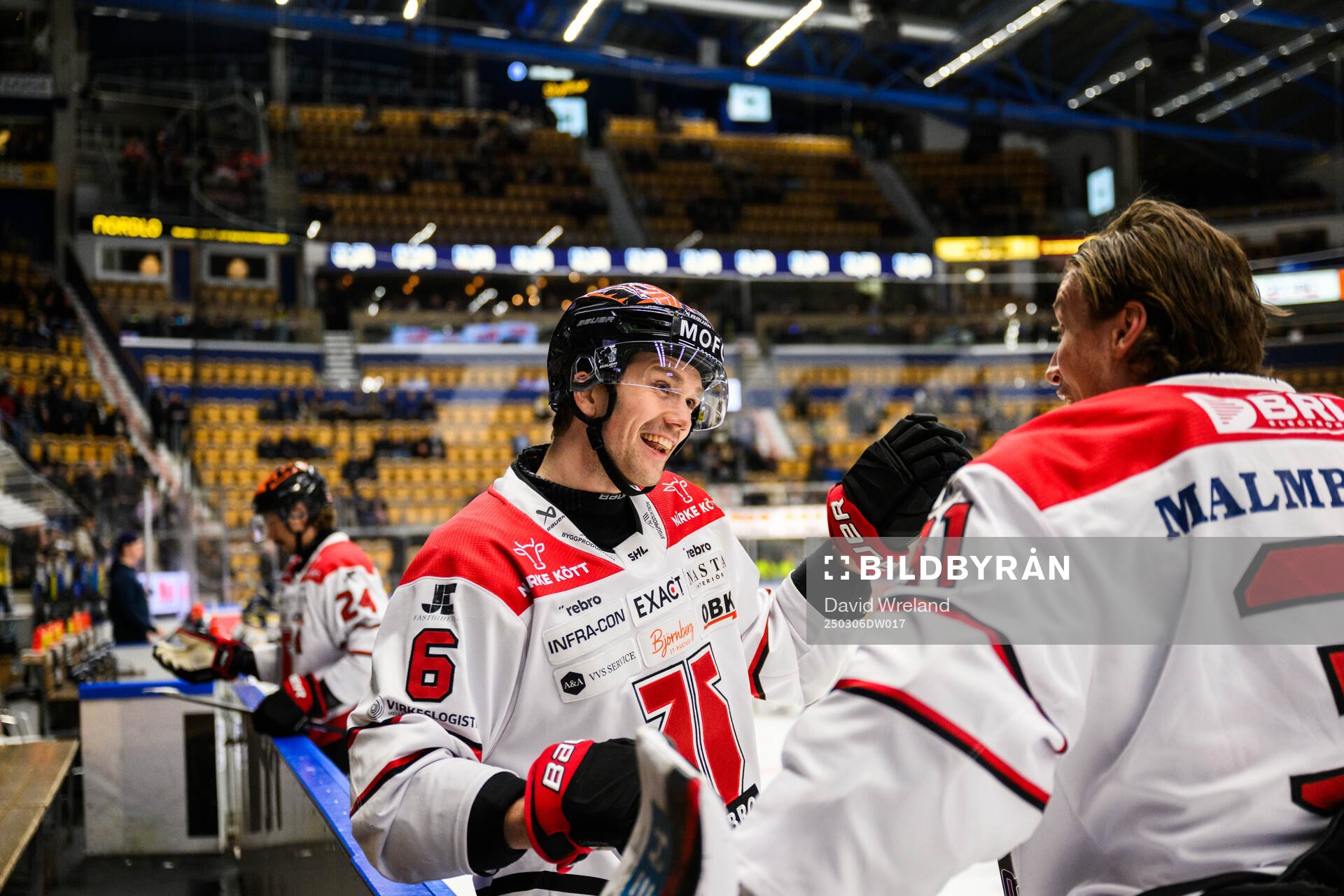 Örebros Filip Berglund och målvakt Jonas Arntzen