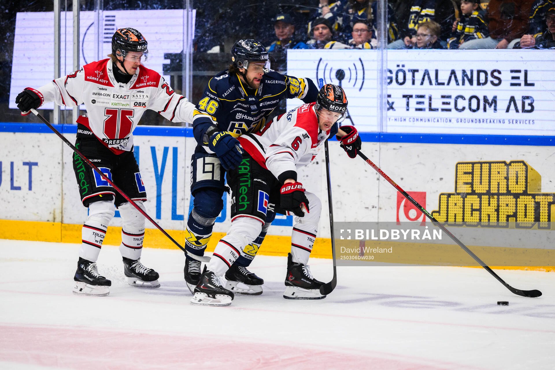 Örebros Filip Berglund , Peetro Seppälä och HV71s Joona
