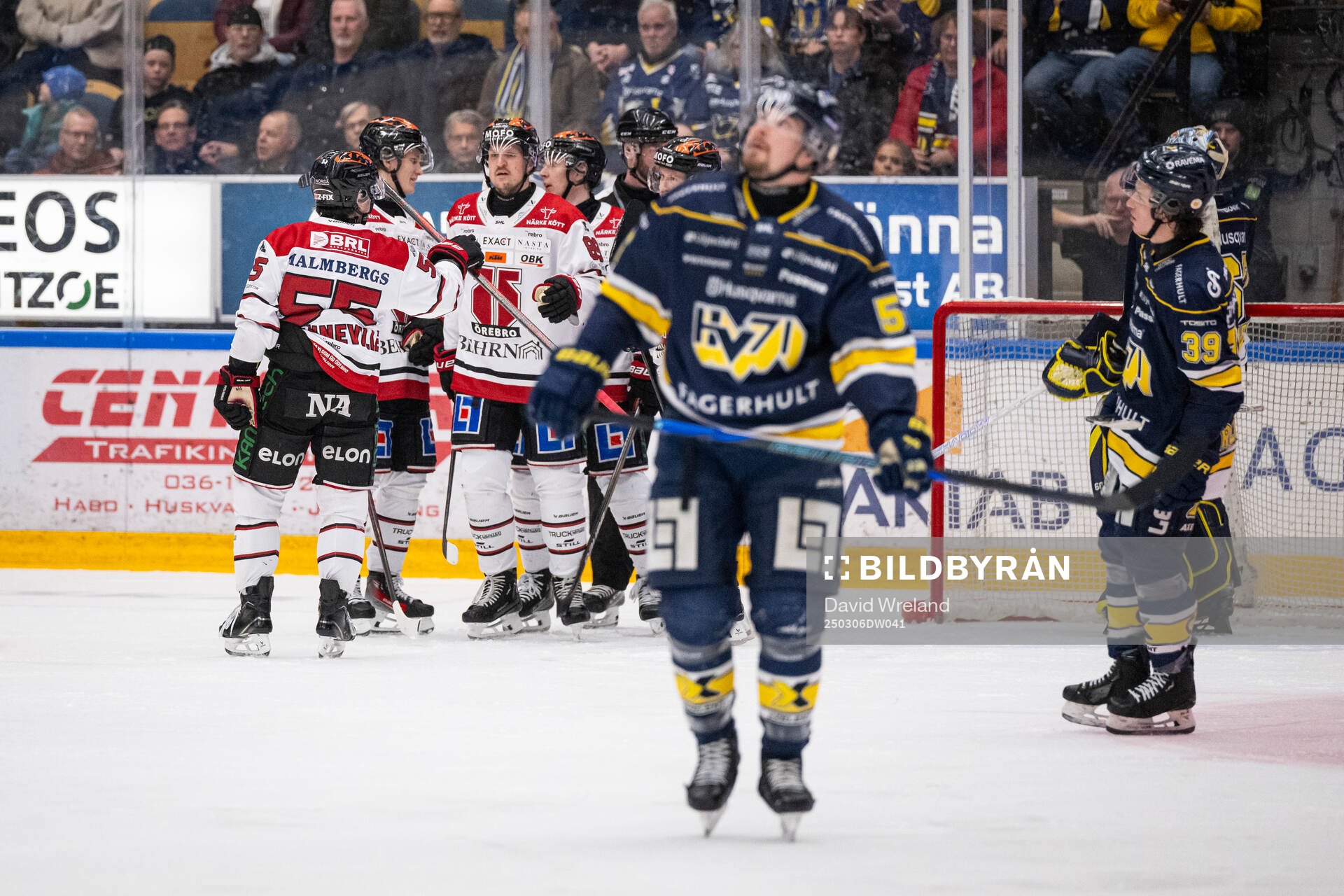 Örebros Kalle Kossila jublar