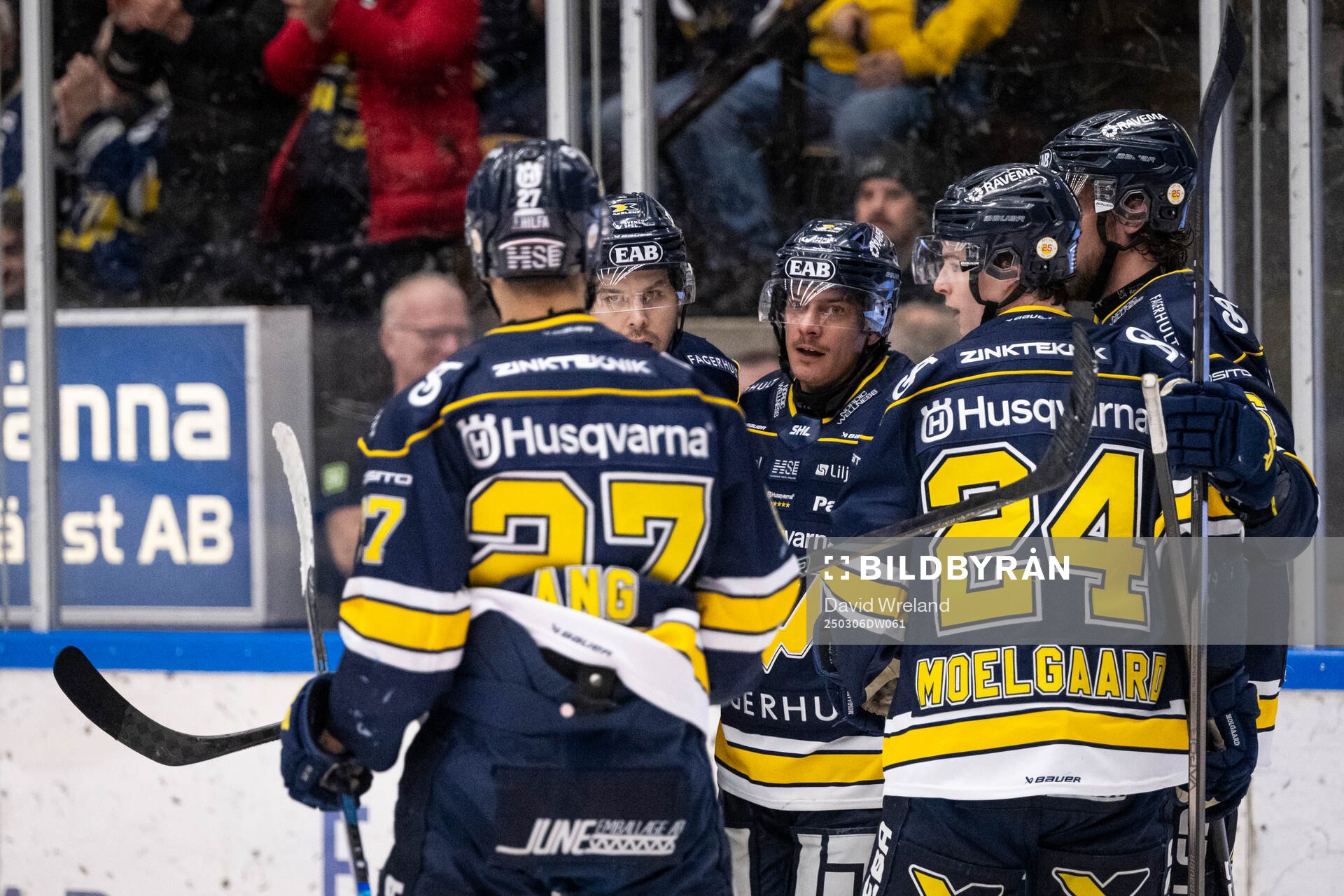 HV71s Andre Petersson jublar