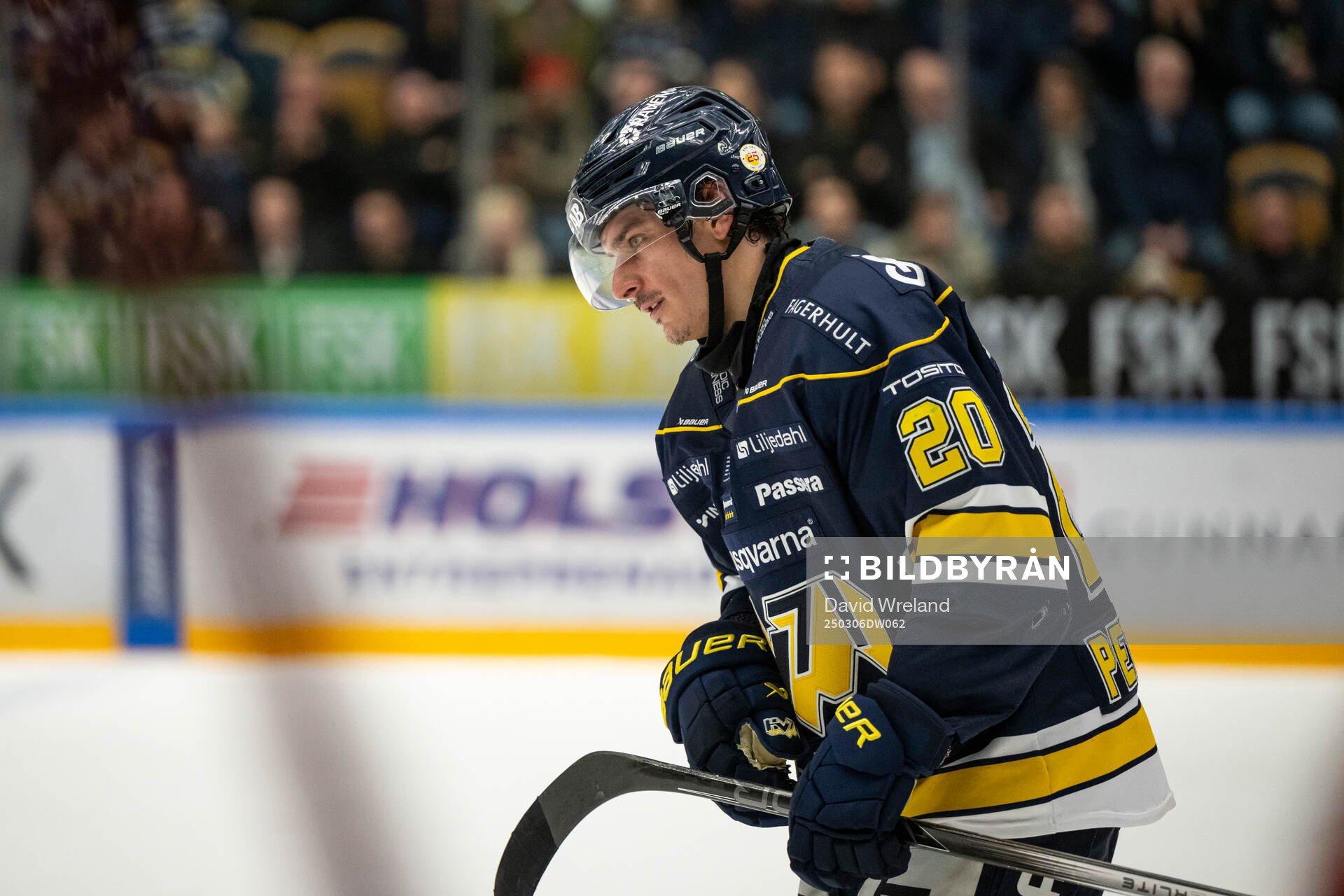 HV71s Andre Petersson jublar